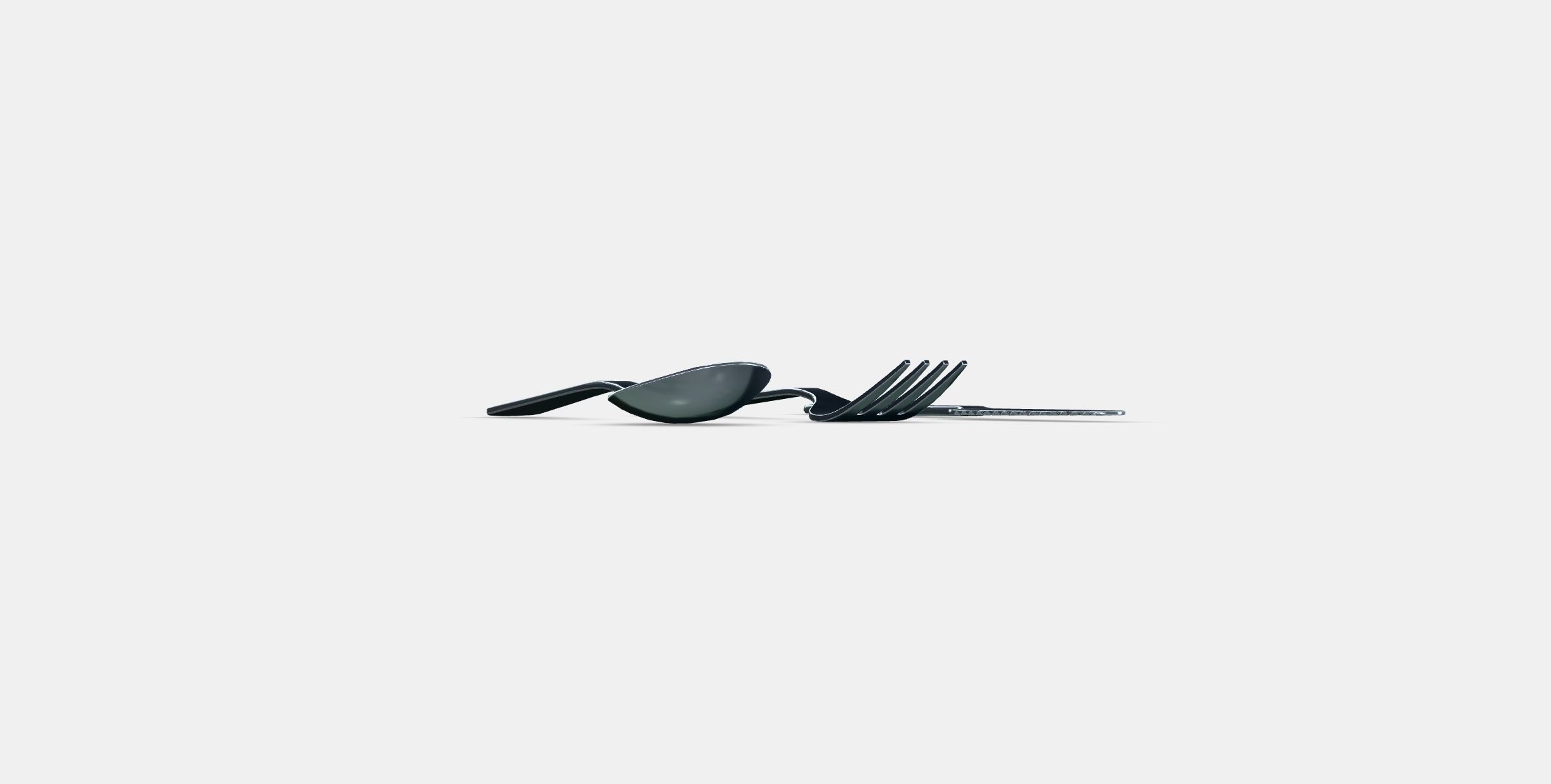 FABLER 3-piece cutlery set Low-poly 3D model_16