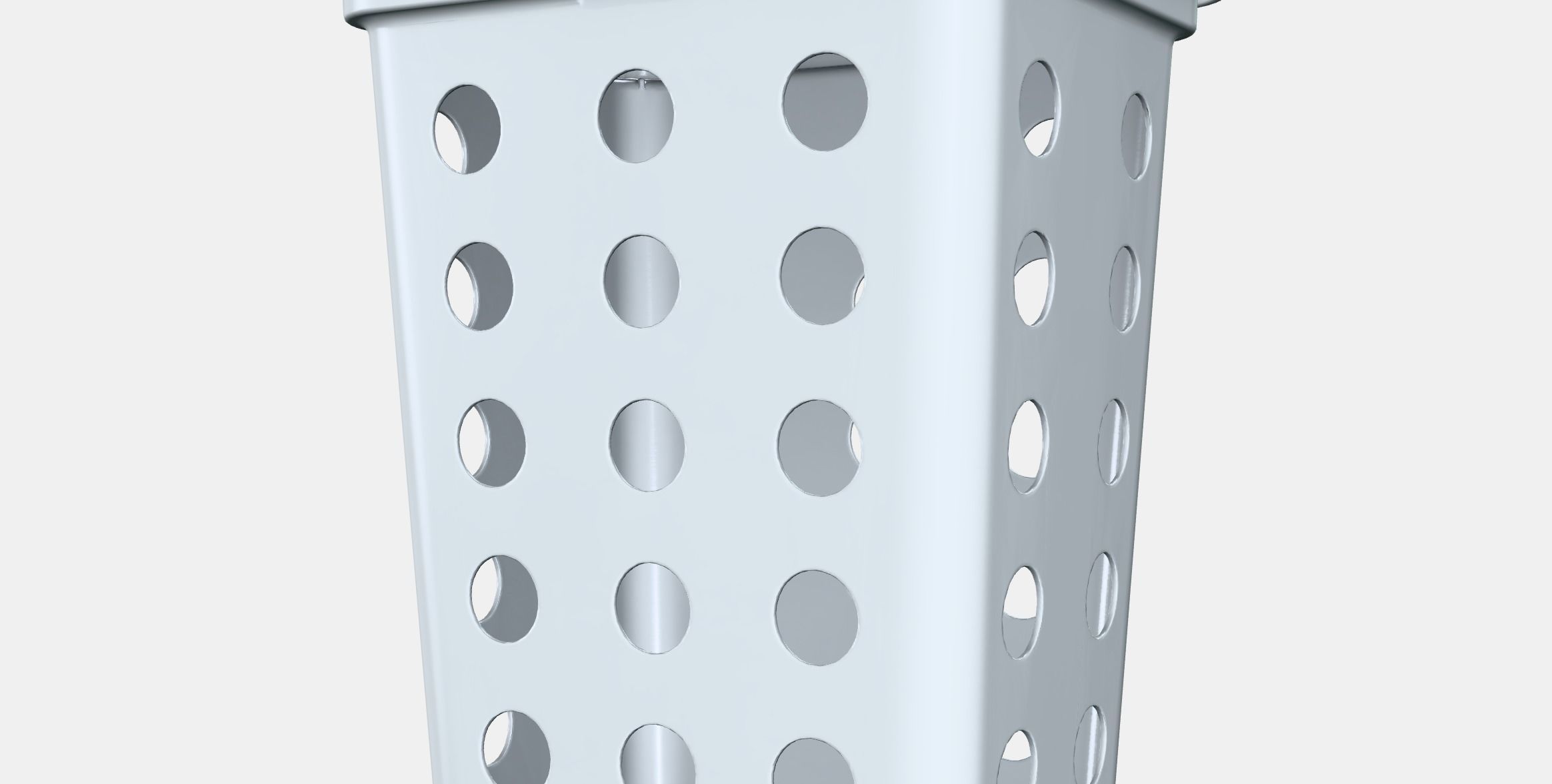 HALLBAR Bin with lid for organic waste Low-poly 3D model_6