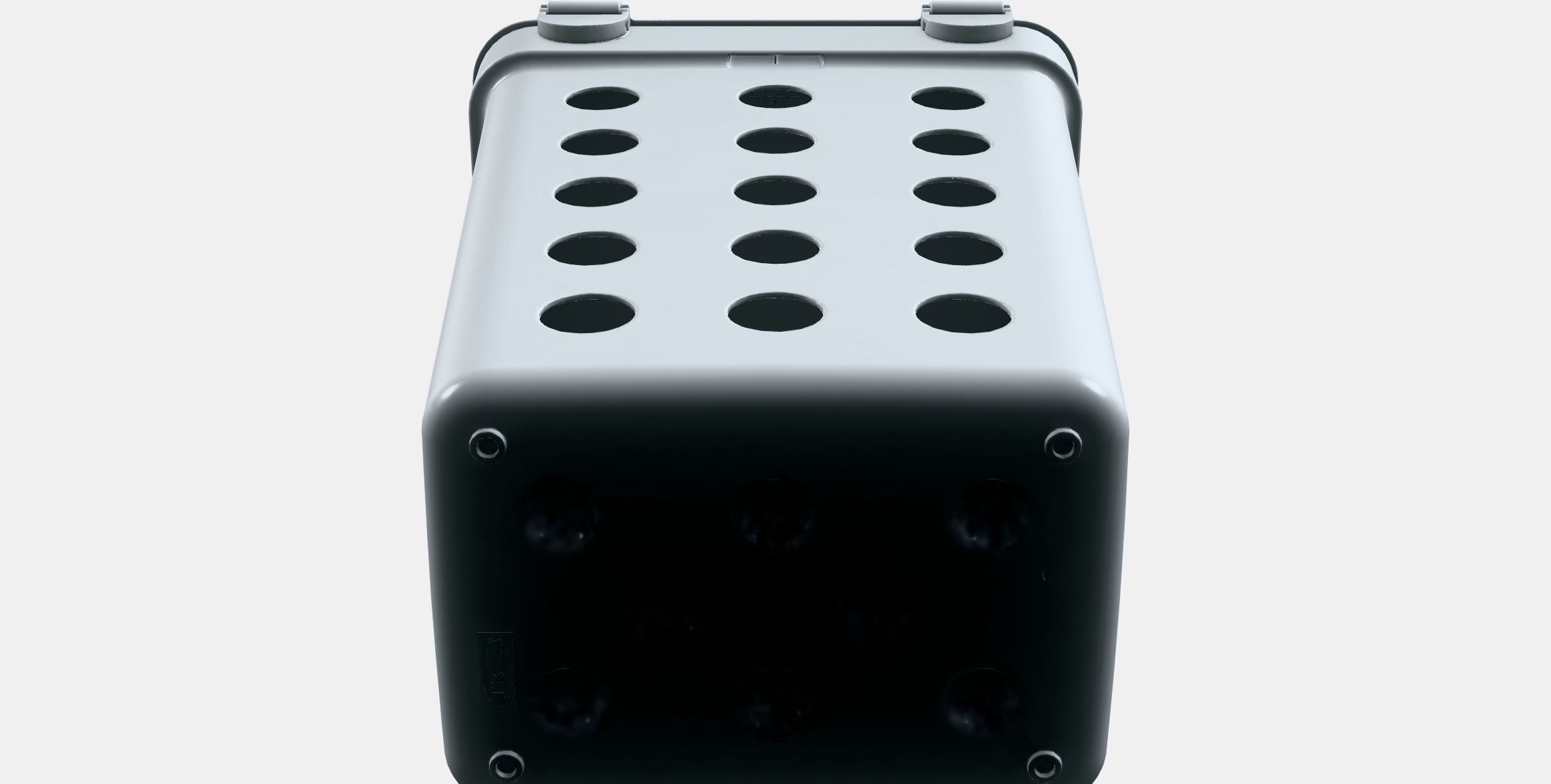 HALLBAR Bin with lid for organic waste Low-poly 3D model_8