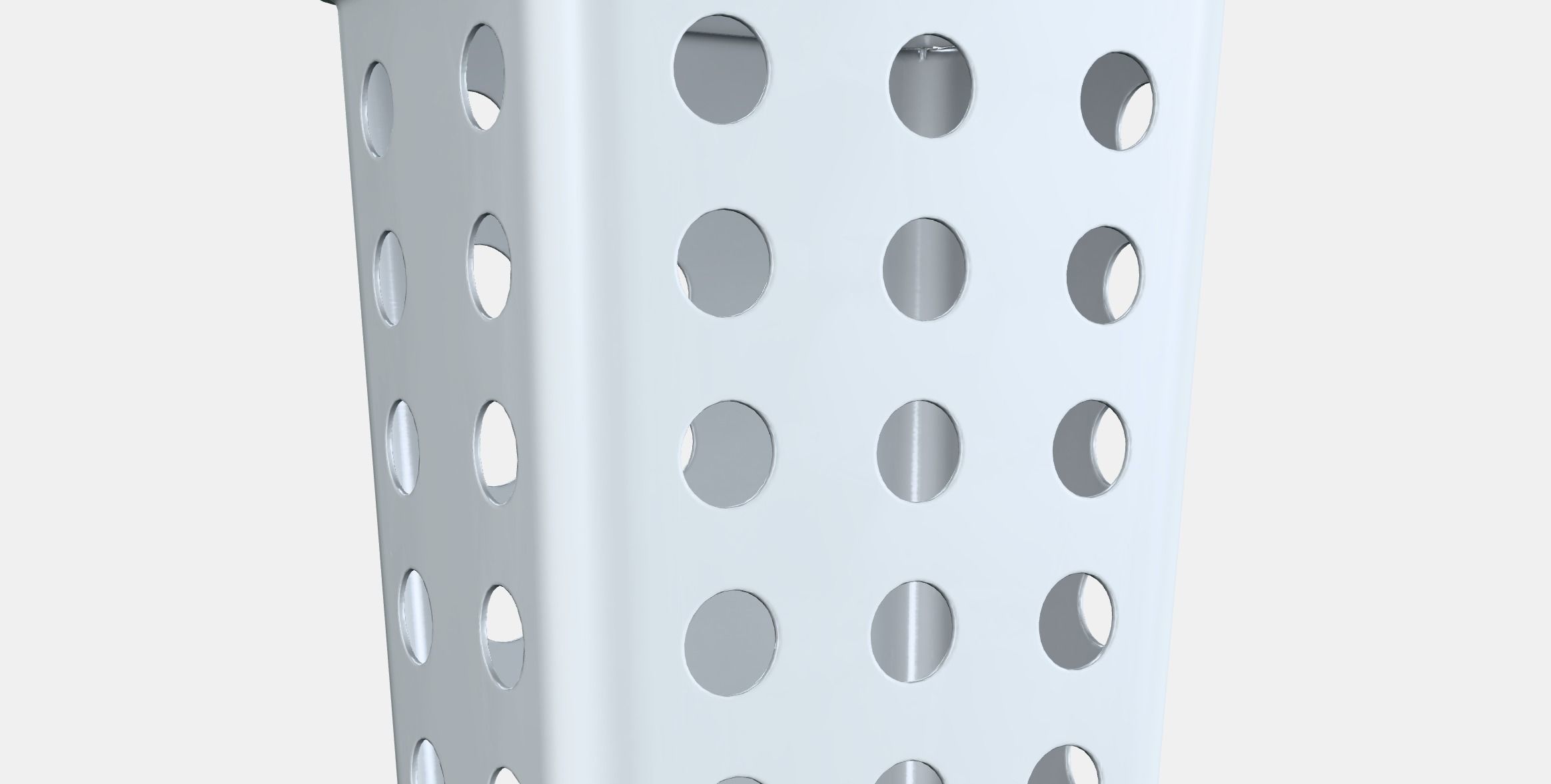 HALLBAR Bin with lid for organic waste Low-poly 3D model_2