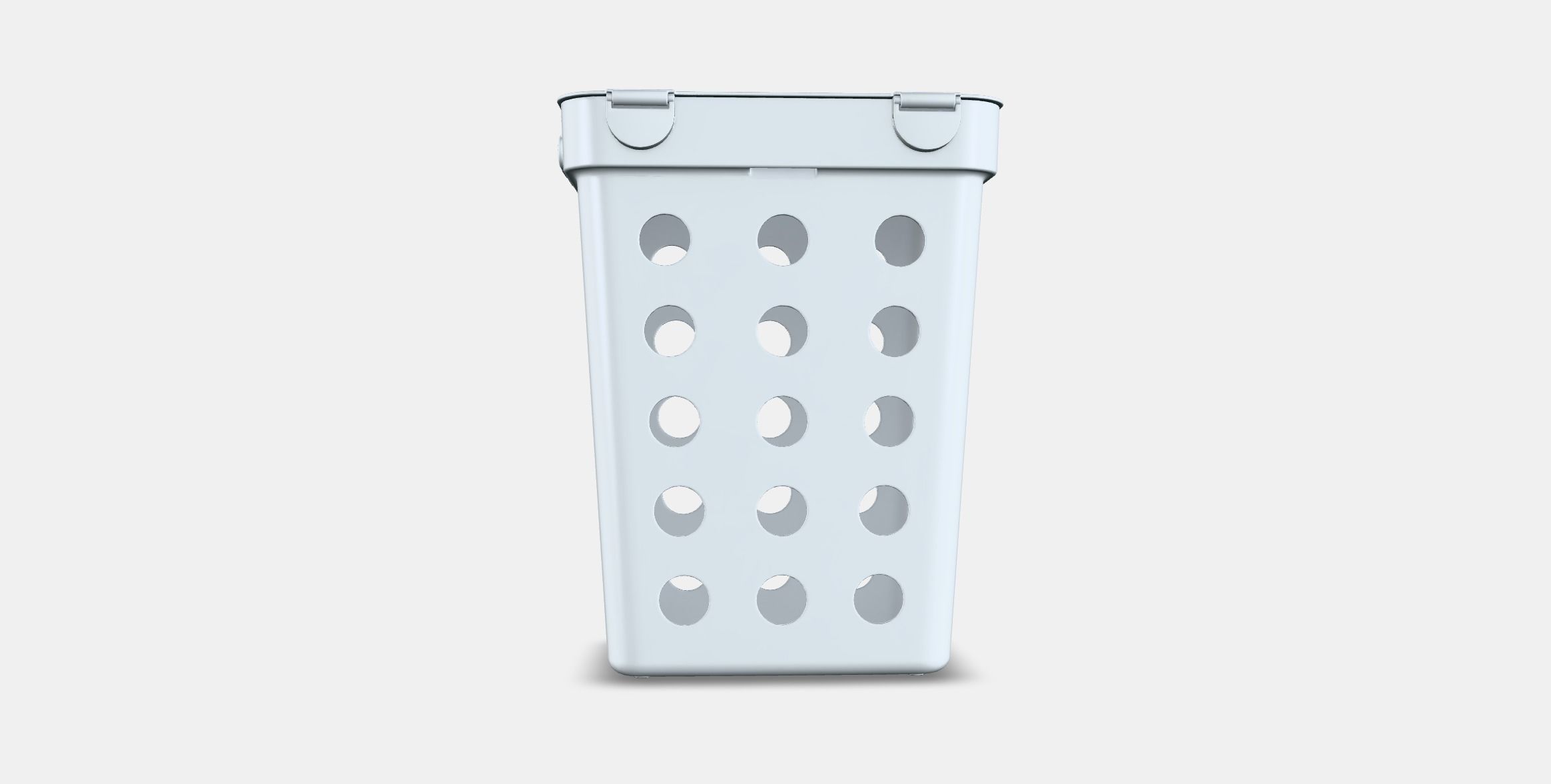 HALLBAR Bin with lid for organic waste Low-poly 3D model_14