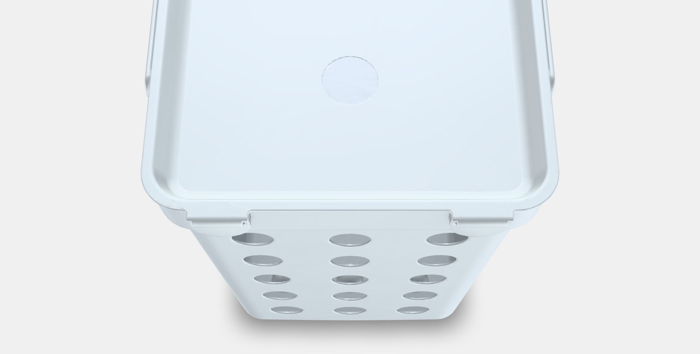 HALLBAR Bin with lid for organic waste Low-poly 3D model_4