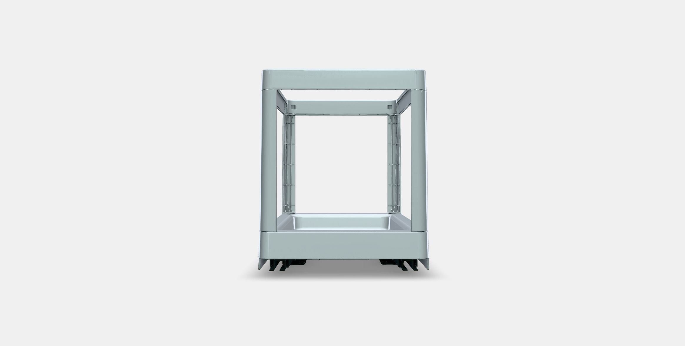 HALLBAR Pull-out frame for waste sorting Low-poly 3D model_10
