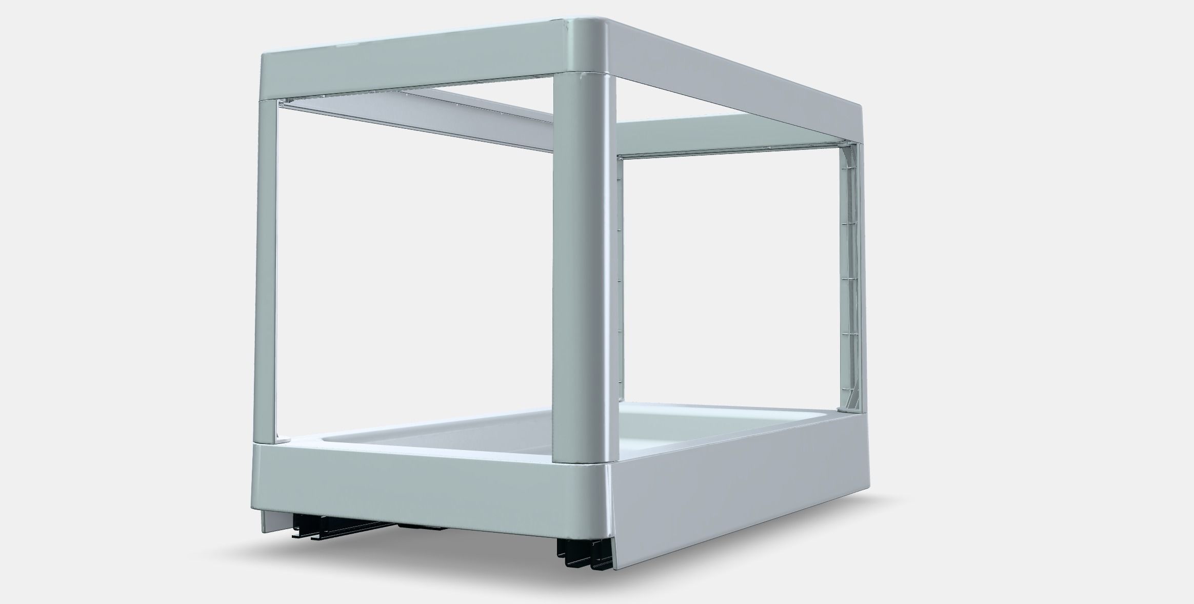 HALLBAR Pull-out frame for waste sorting Low-poly 3D model_13