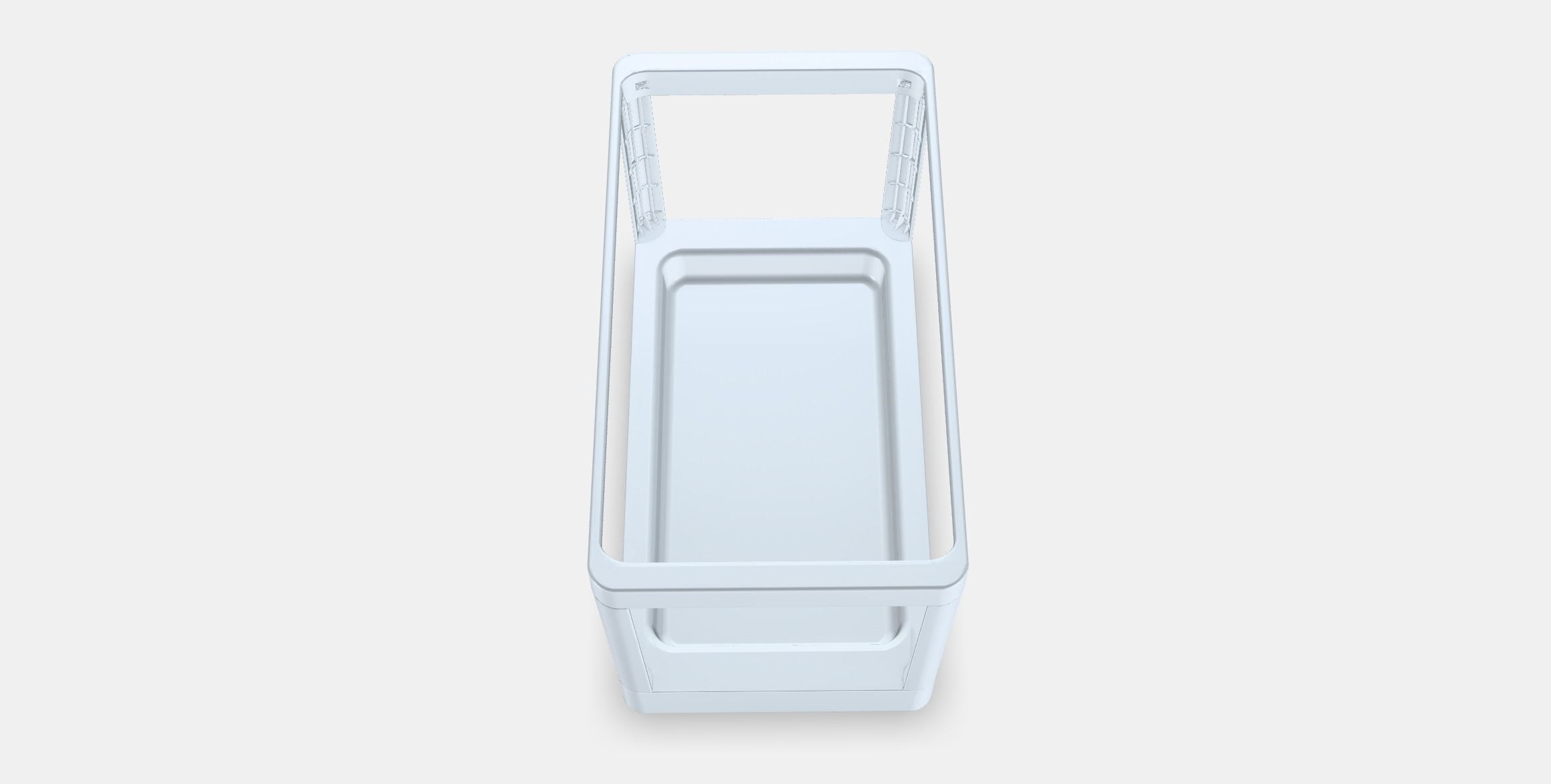 HALLBAR Pull-out frame for waste sorting Low-poly 3D model_3