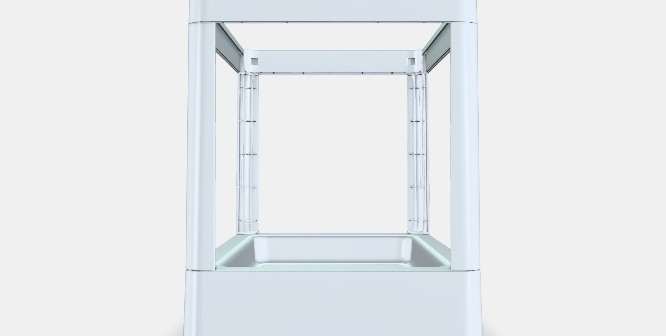 HALLBAR Pull-out frame for waste sorting Low-poly 3D model_15