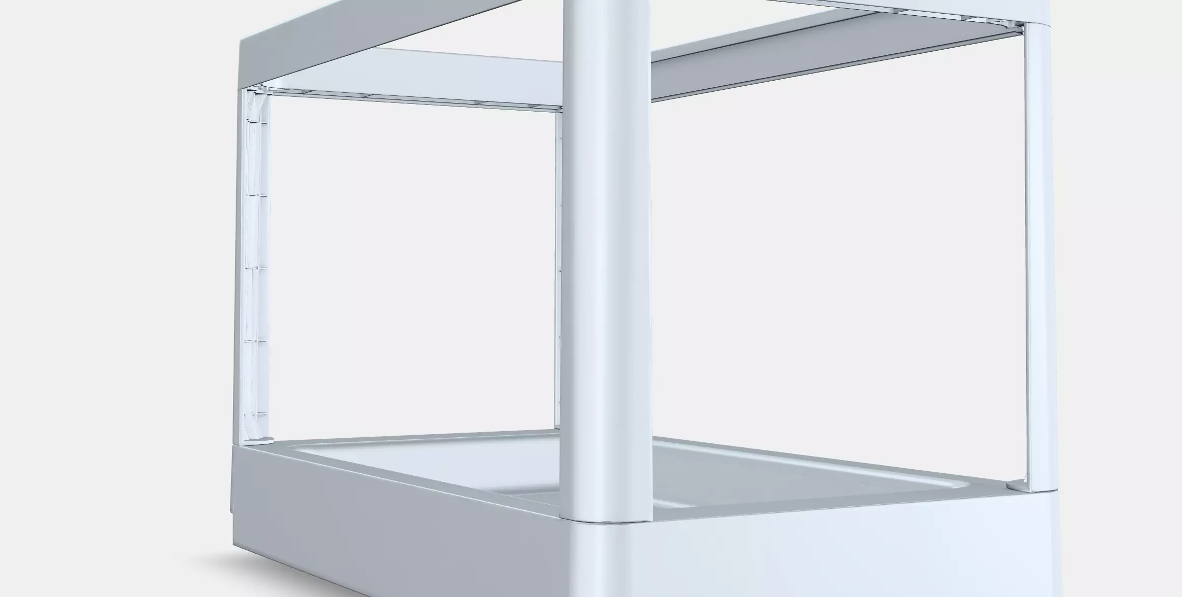 HALLBAR Pull-out frame for waste sorting Low-poly 3D model_0