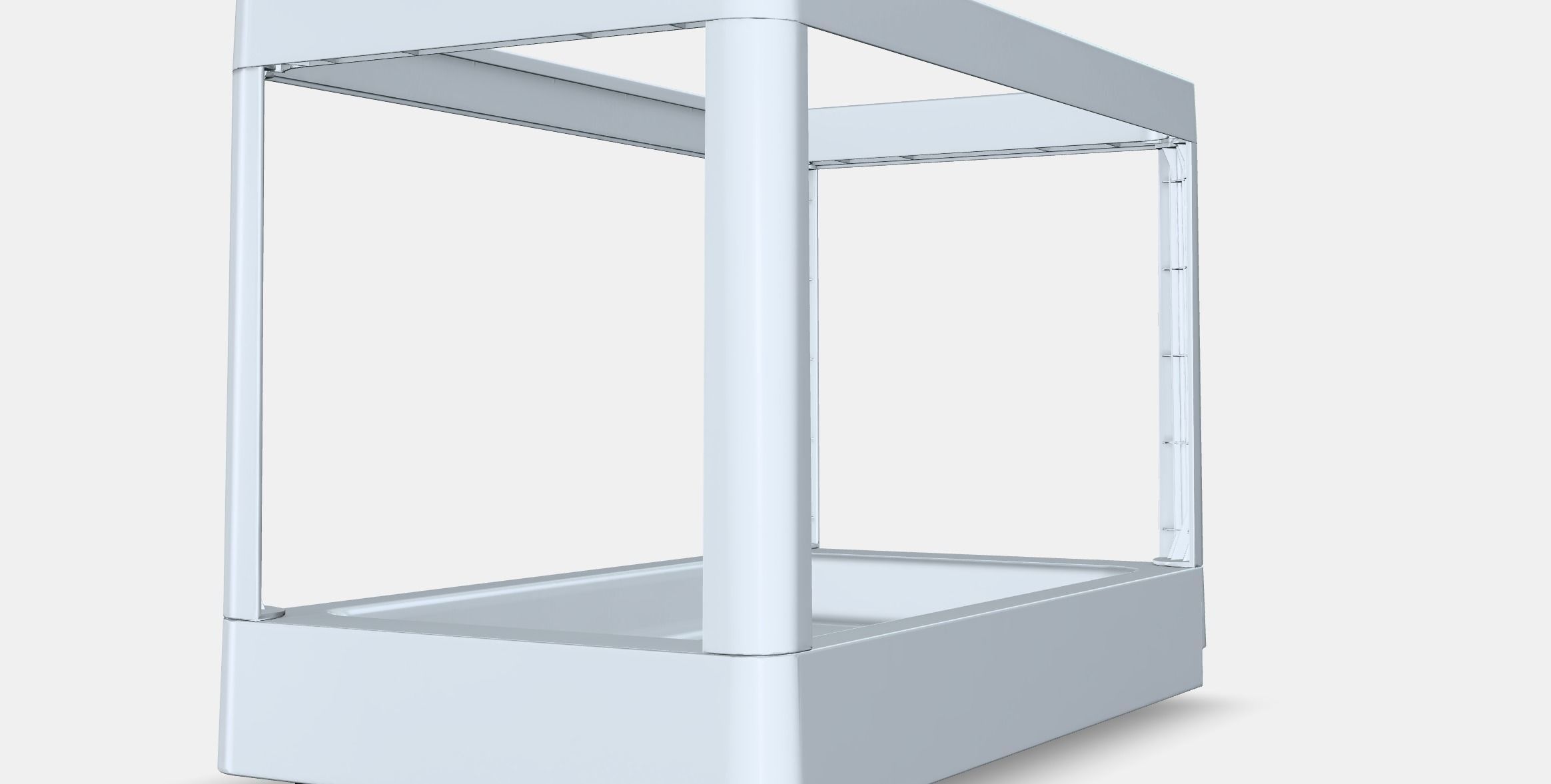 HALLBAR Pull-out frame for waste sorting Low-poly 3D model_6