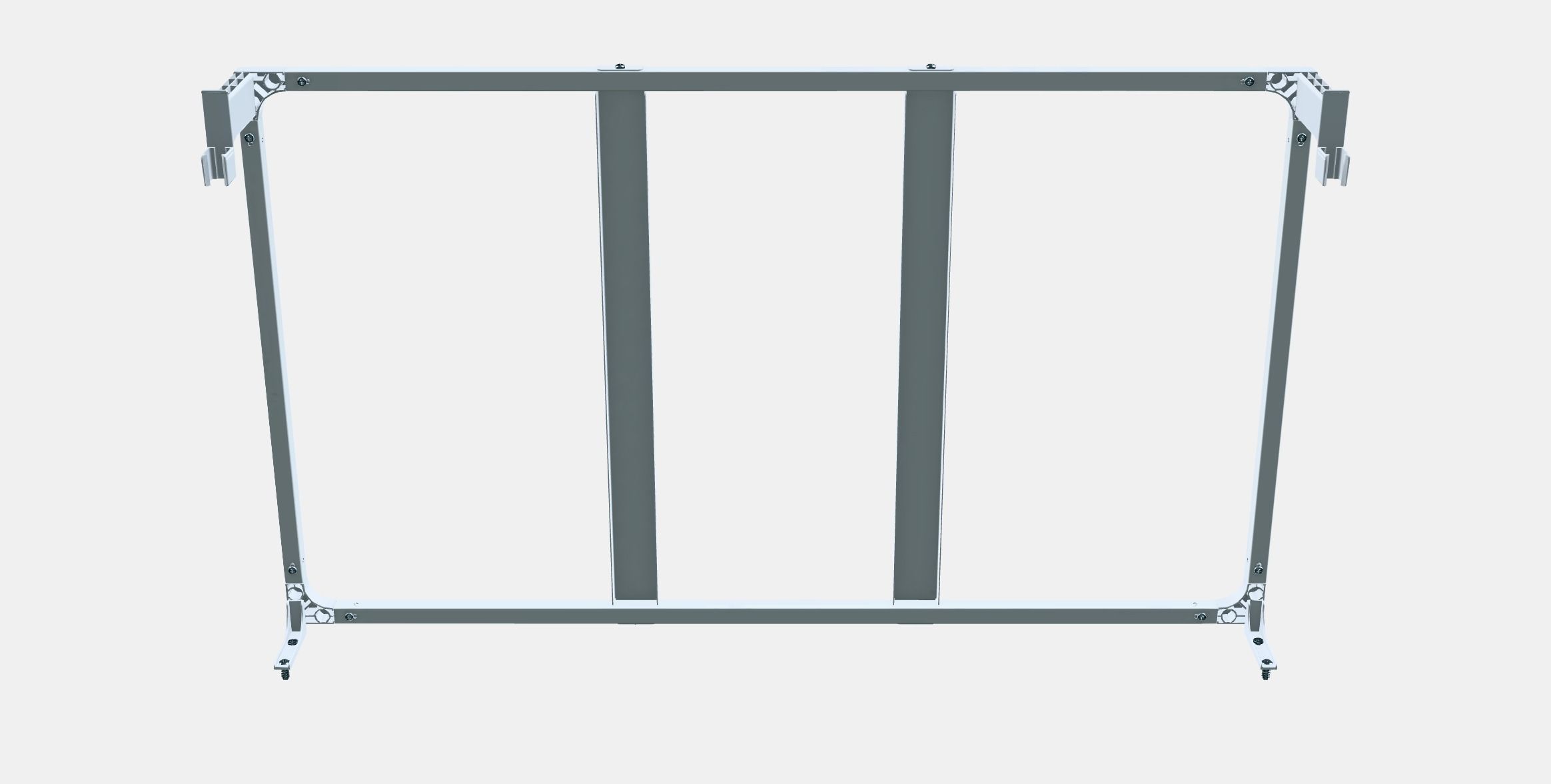 HALLBAR Support frame f waste sorting bins 1 Low-poly 3D model_8