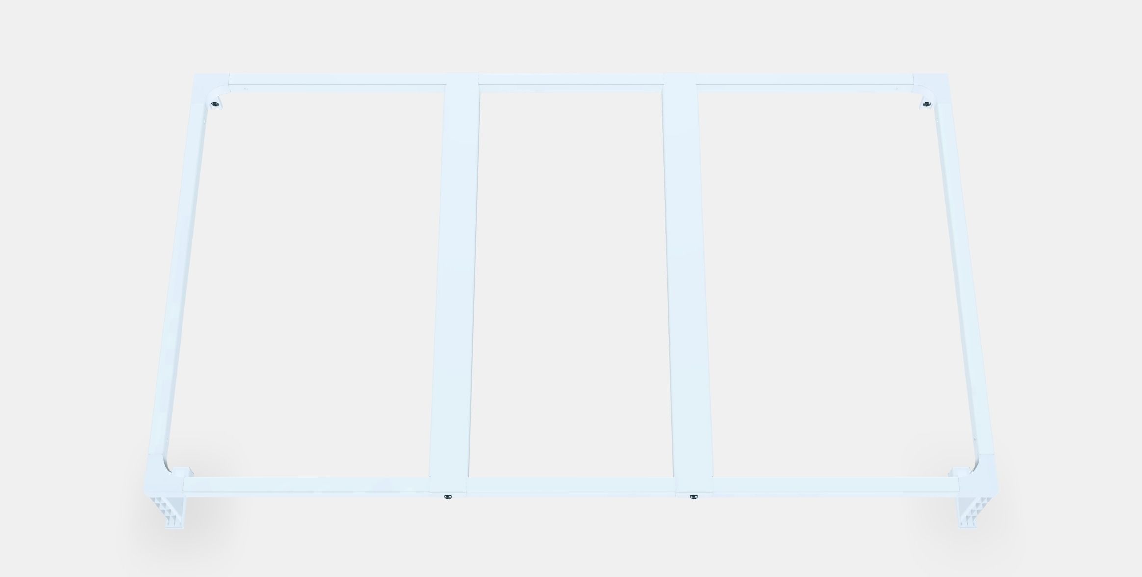 HALLBAR Support frame f waste sorting bins 1 Low-poly 3D model_4