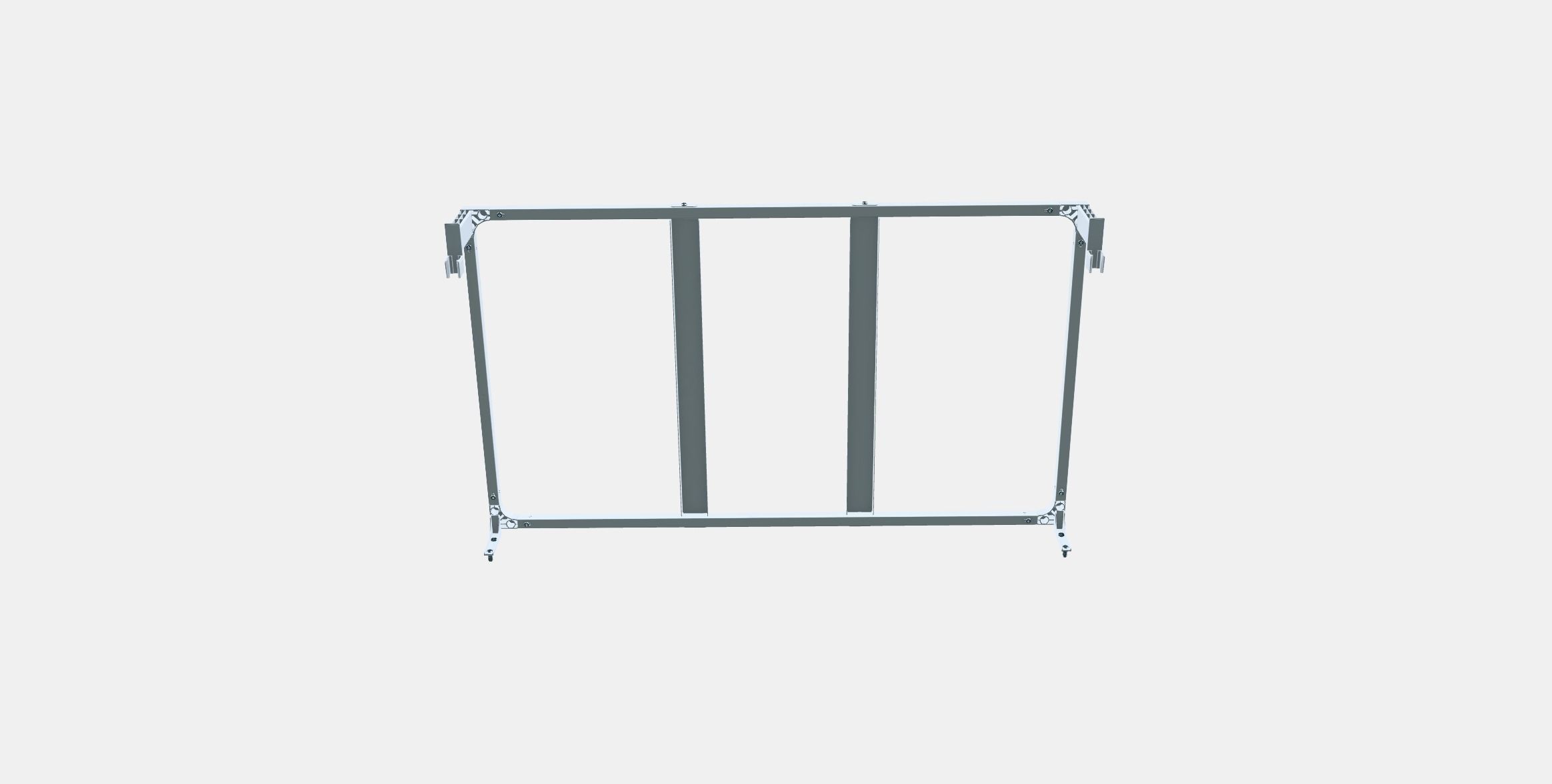 HALLBAR Support frame f waste sorting bins 1 Low-poly 3D model_7