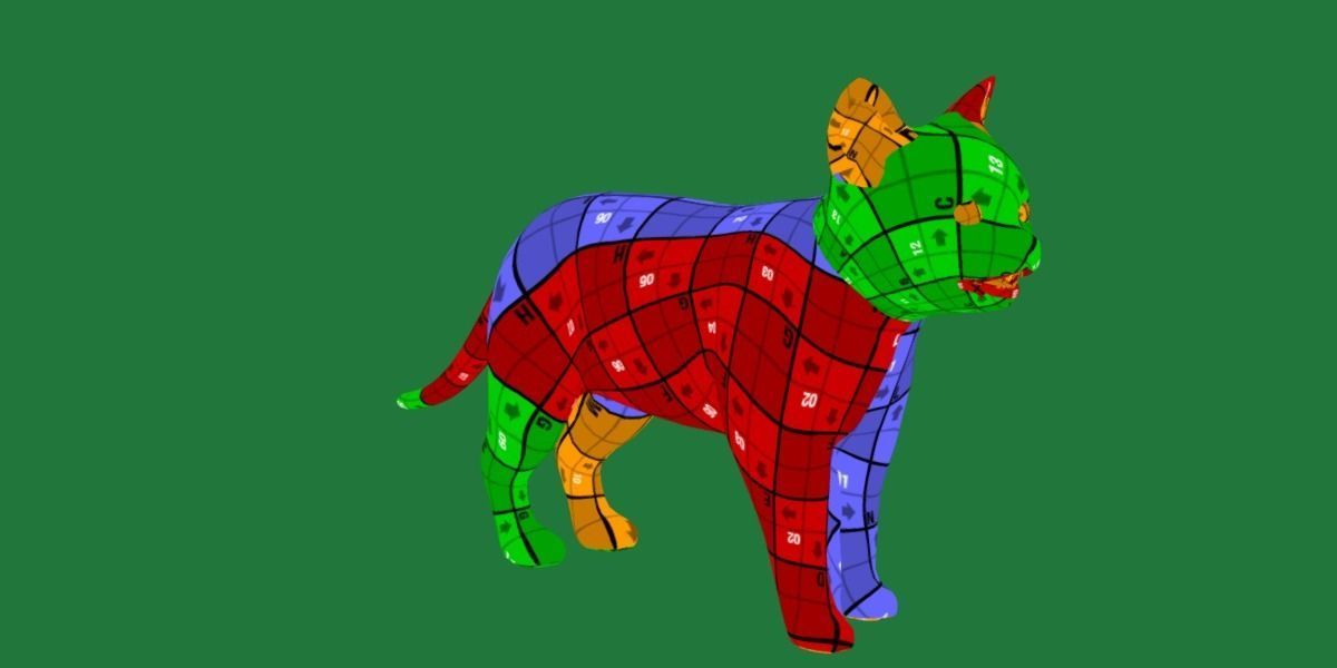 Bengal Kitten Cat Low-poly 3D model_15