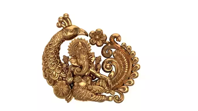Peacock  Ganesha 3D model