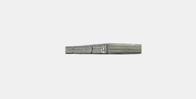 MAUSUND Natural latex mattress Low-poly 3D model