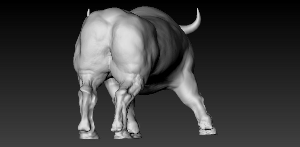 Bull 3D Model for 3D Printing 3D print model_4