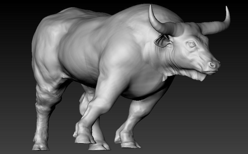 Bull 3D Model for 3D Printing 3D print model_1