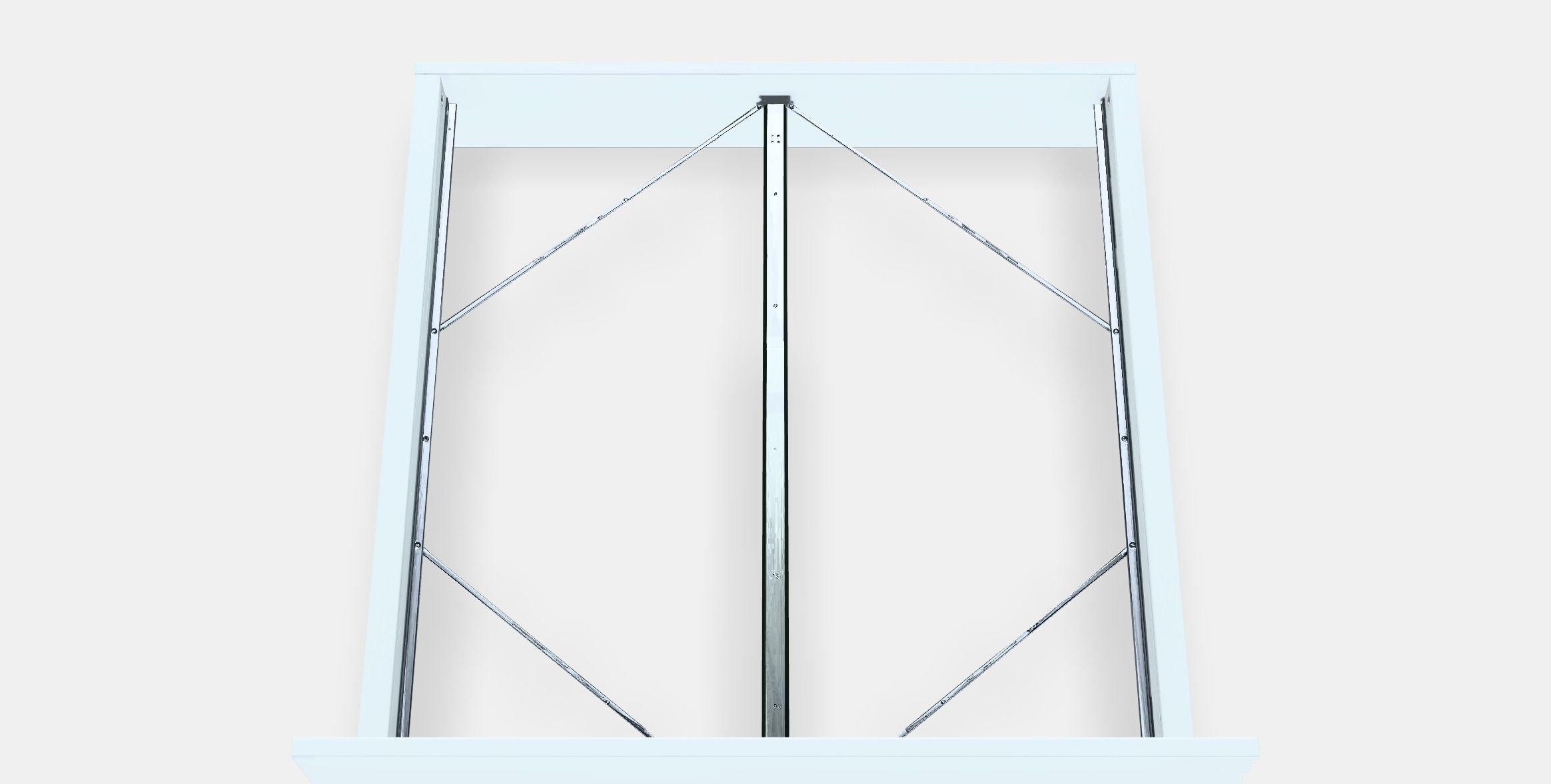 MALM Bed frame high 1 Low-poly 3D model_5