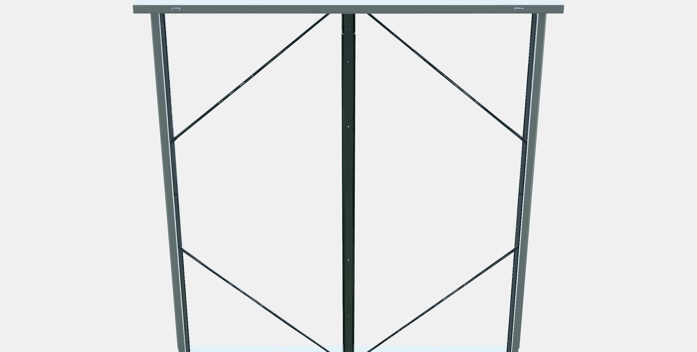 MALM Bed frame high 1 Low-poly 3D model_8