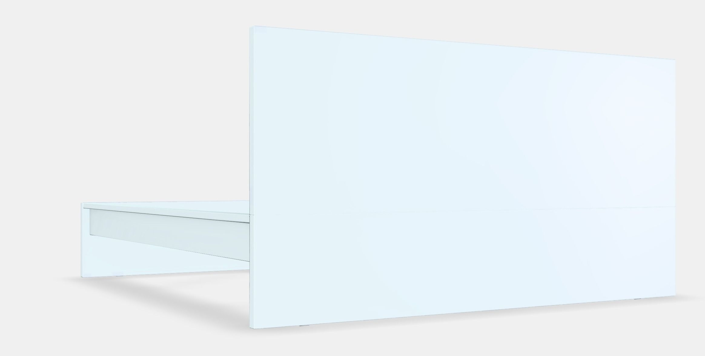 MALM Bed frame high 1 Low-poly 3D model_2