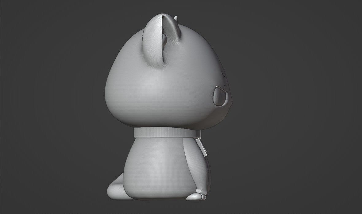 Criminal cat 3D print model_3
