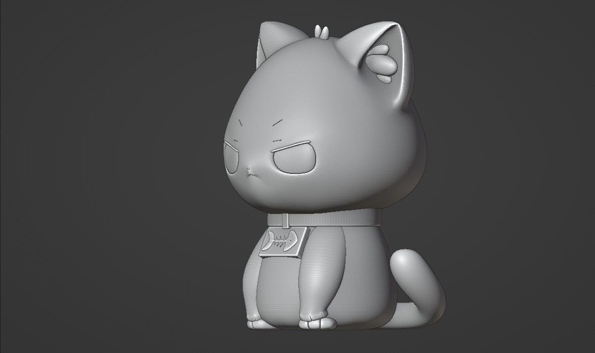 Criminal cat 3D print model_6