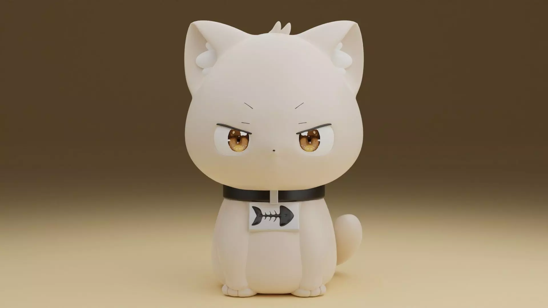 Criminal cat 3D print model_0