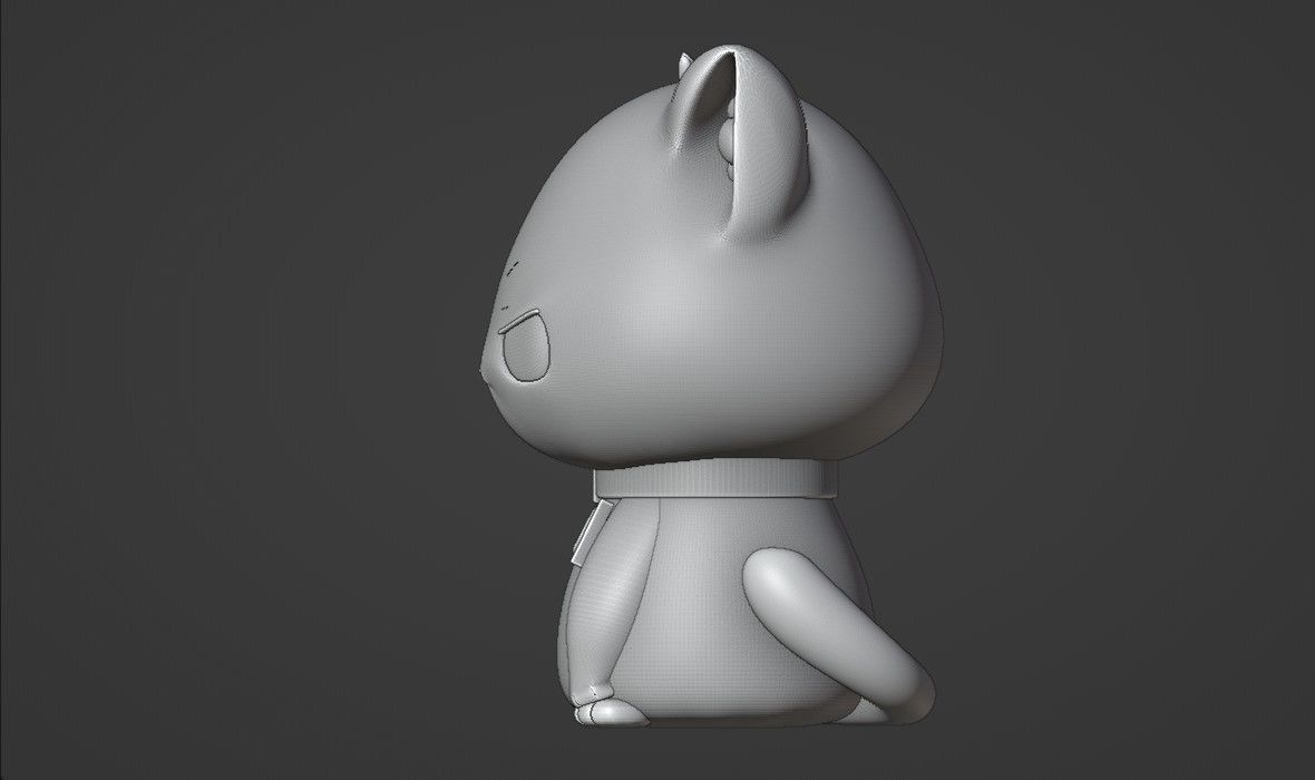 Criminal cat 3D print model_5