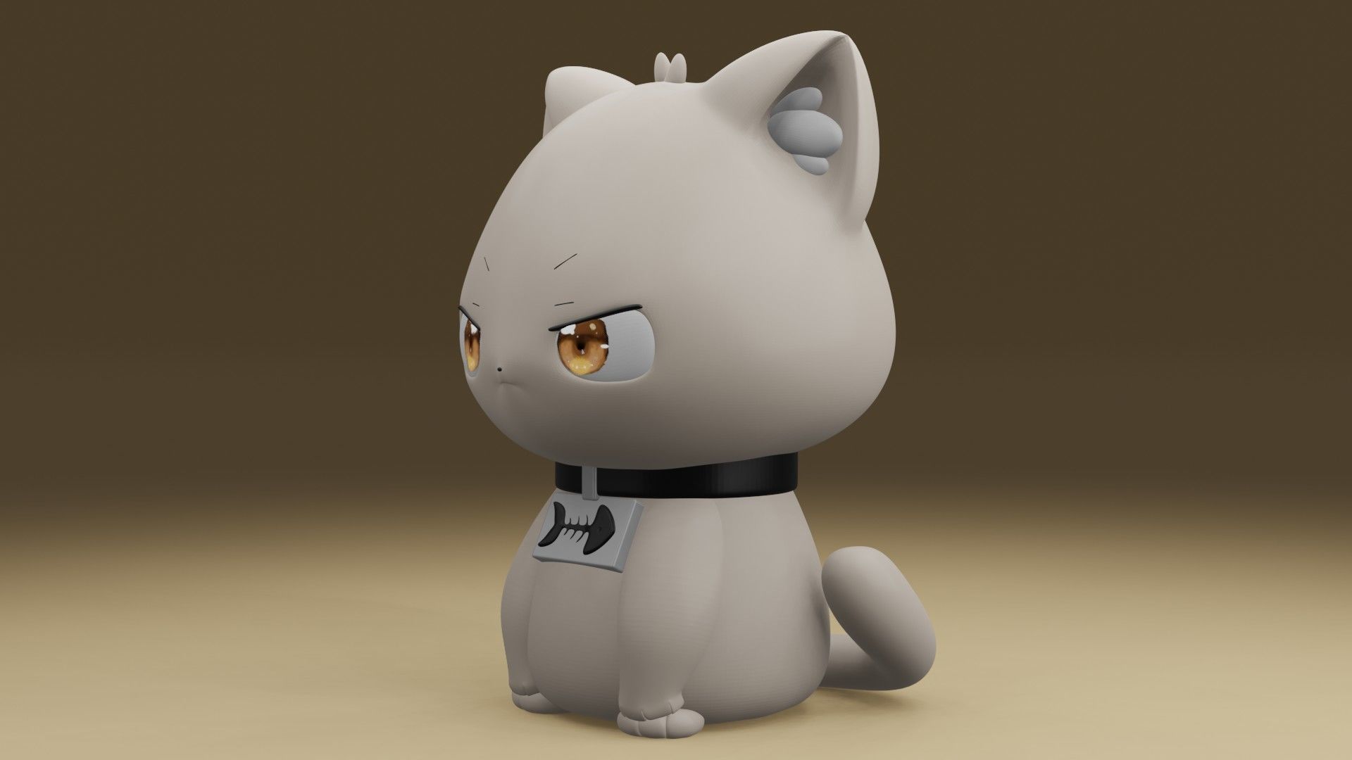Criminal cat 3D print model_14