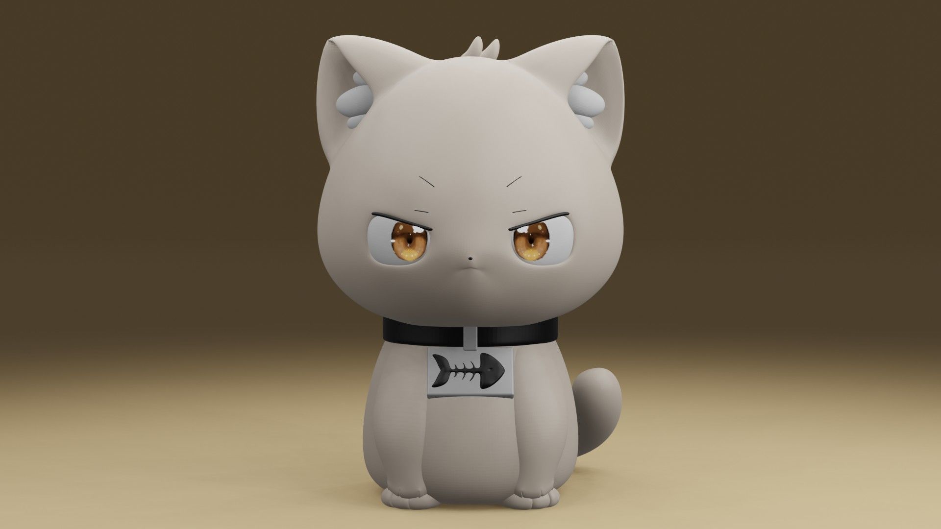 Criminal cat 3D print model_7