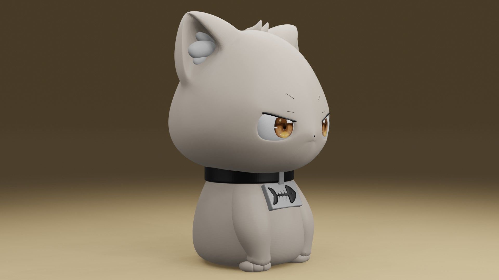 Criminal cat 3D print model_8