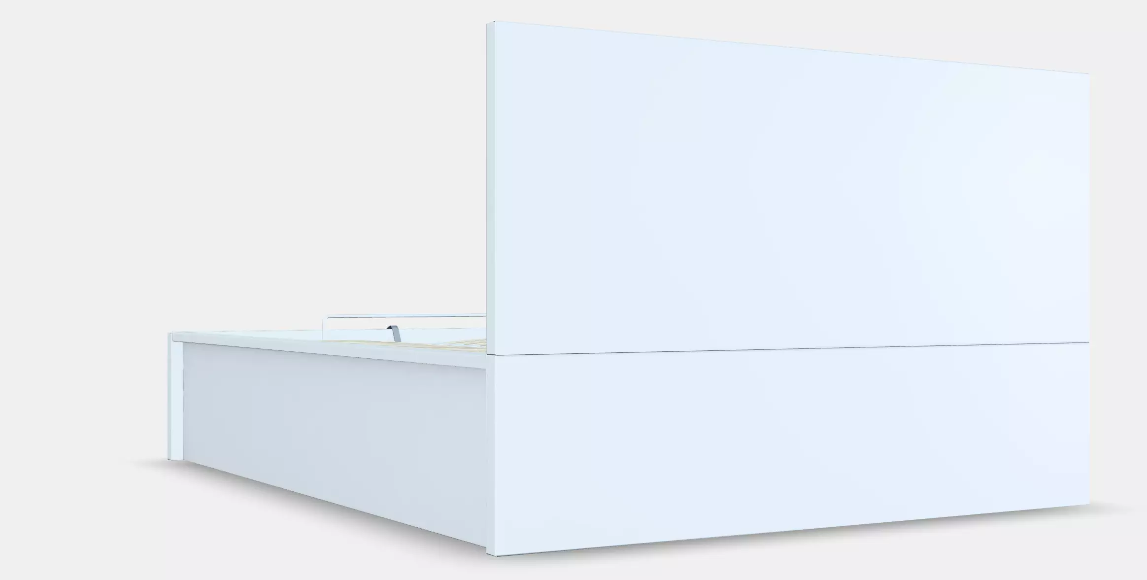 MALM Ottoman bed Low-poly 3D model_0