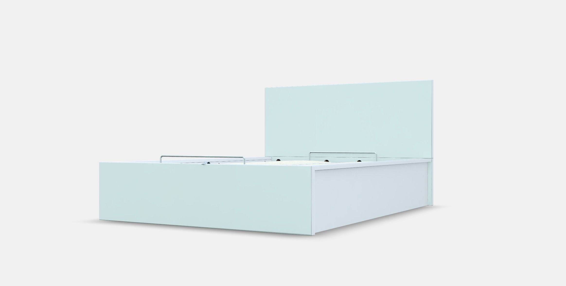 MALM Ottoman bed Low-poly 3D model_13