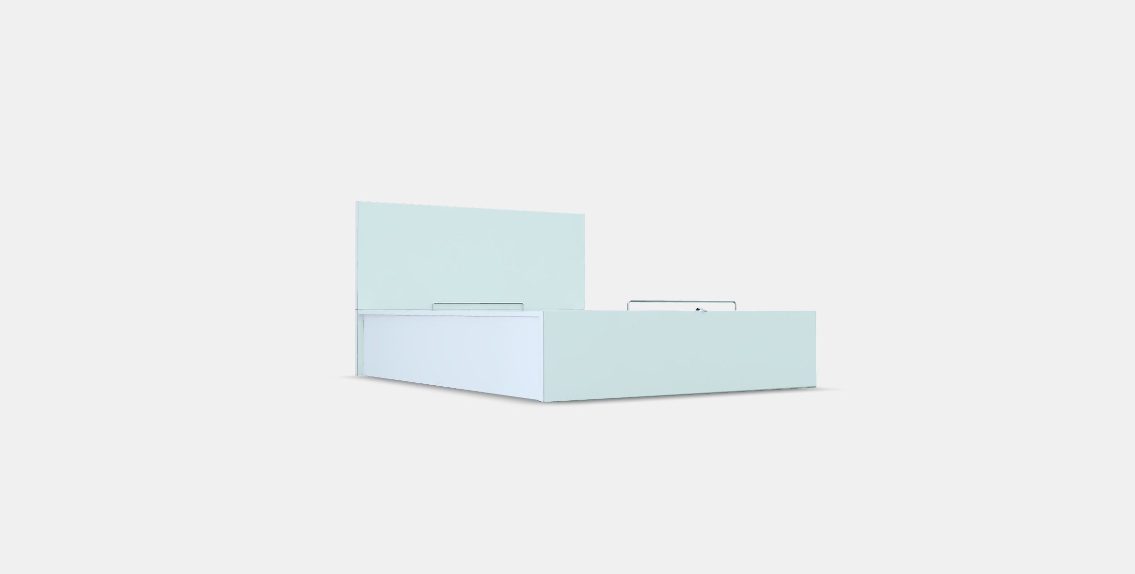 MALM Ottoman bed Low-poly 3D model_2