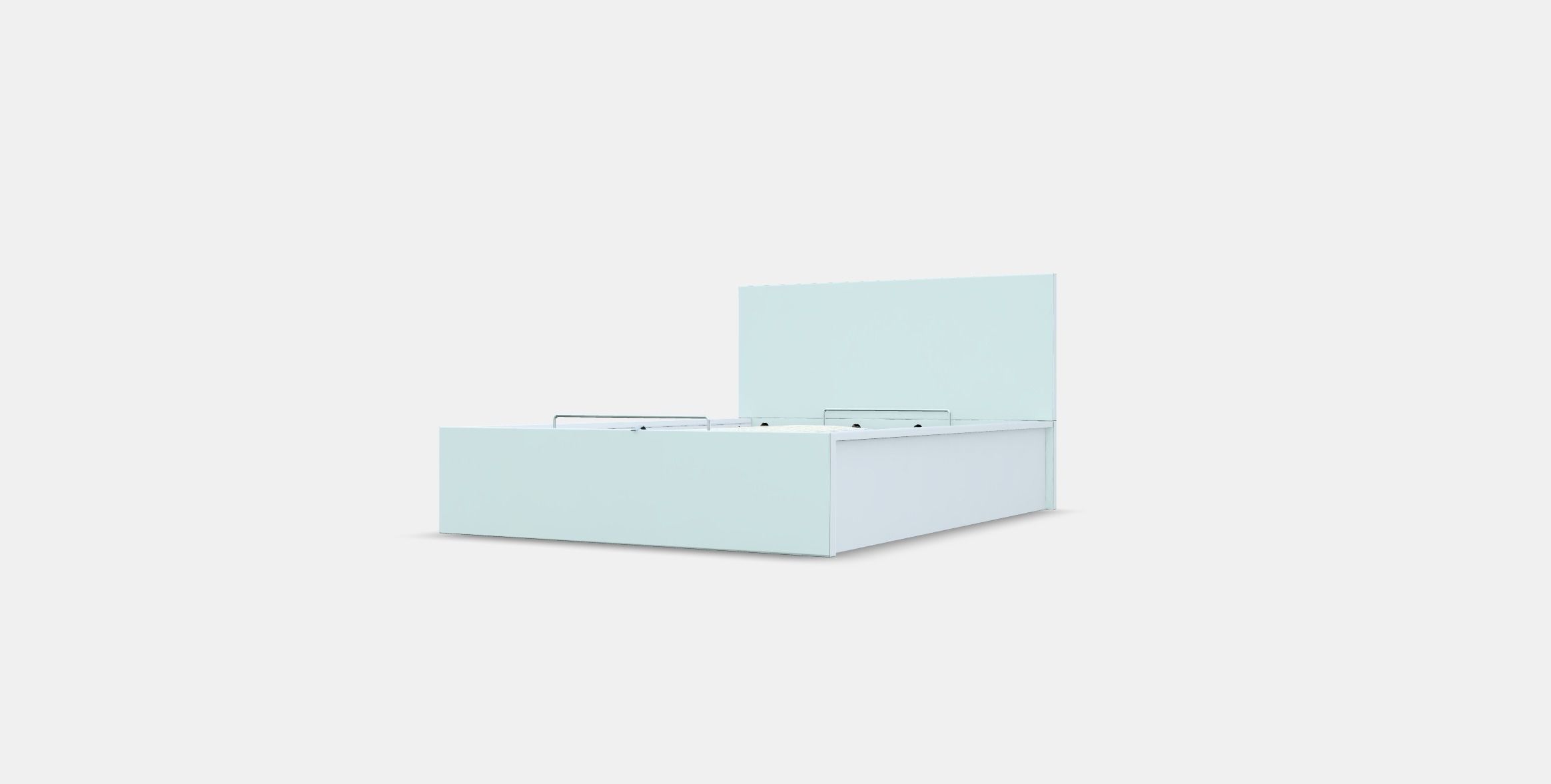 MALM Ottoman bed Low-poly 3D model_12