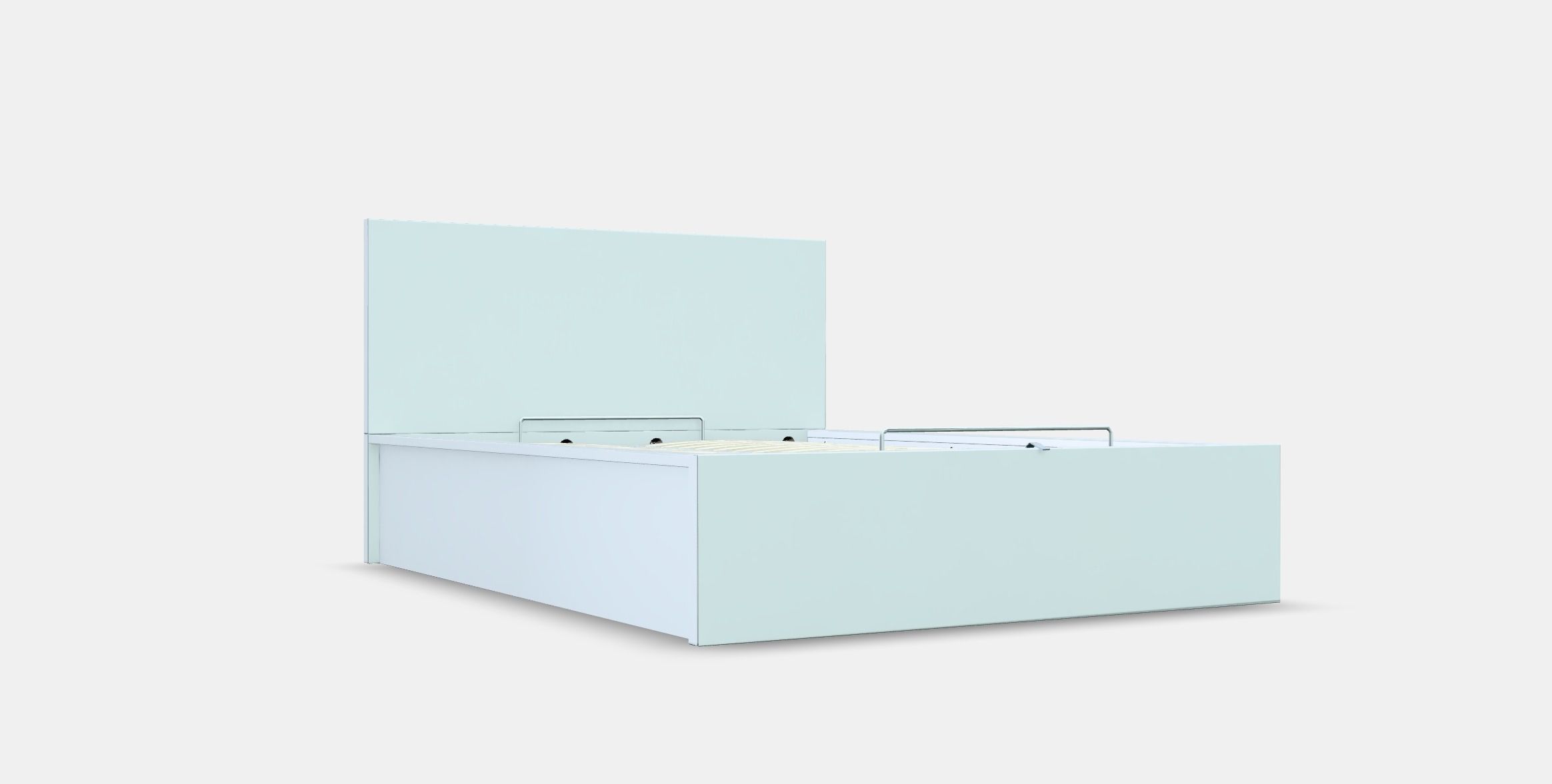 MALM Ottoman bed Low-poly 3D model_9