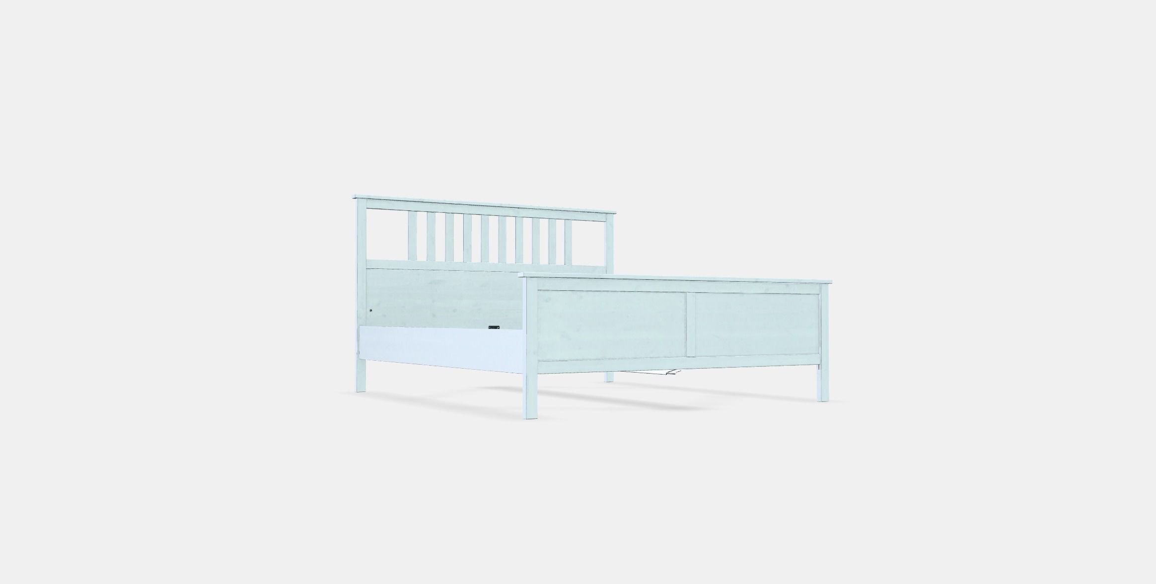 HEMNES Bed frame 1 Low-poly 3D model_3