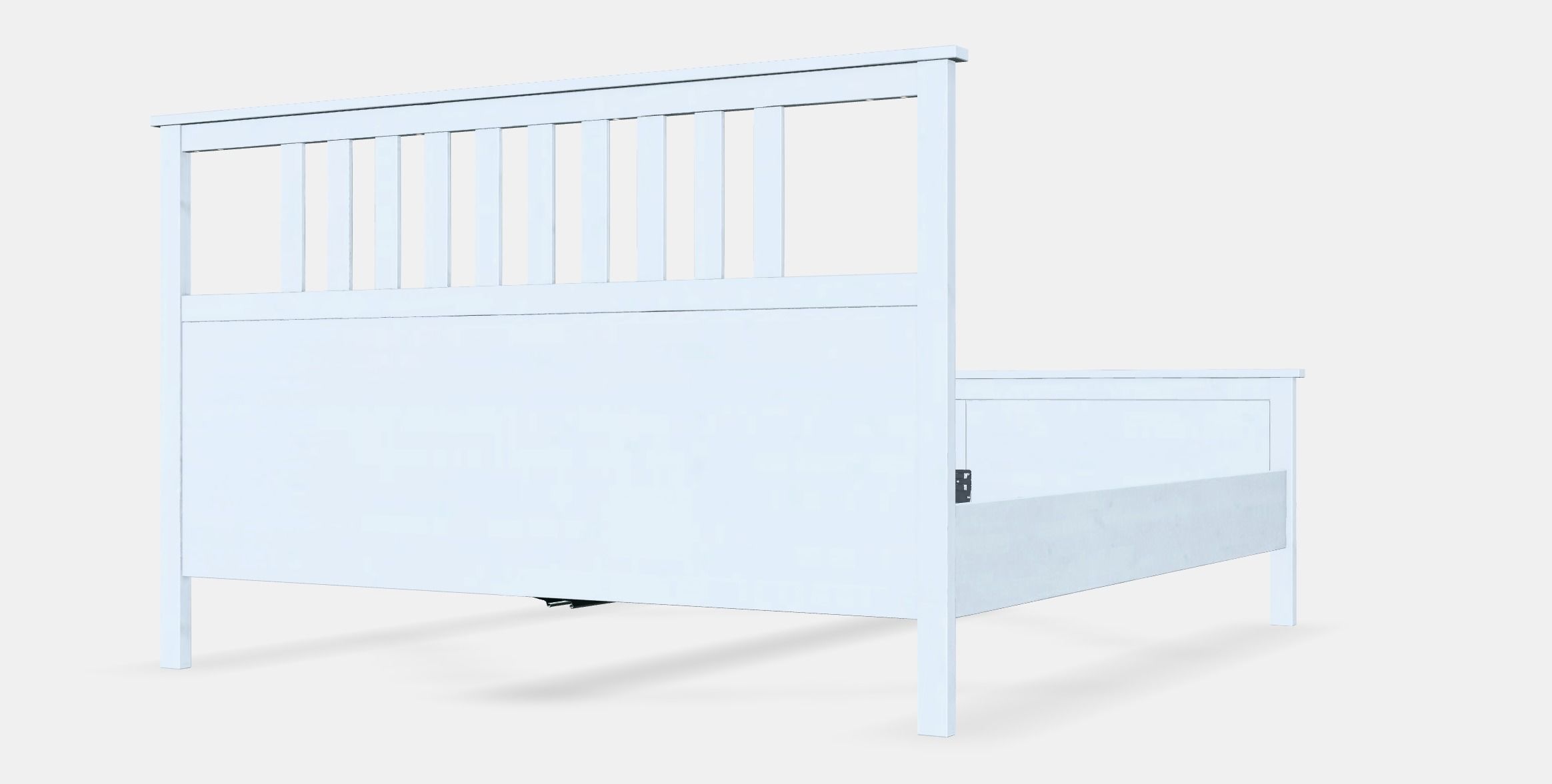 HEMNES Bed frame 1 Low-poly 3D model_6