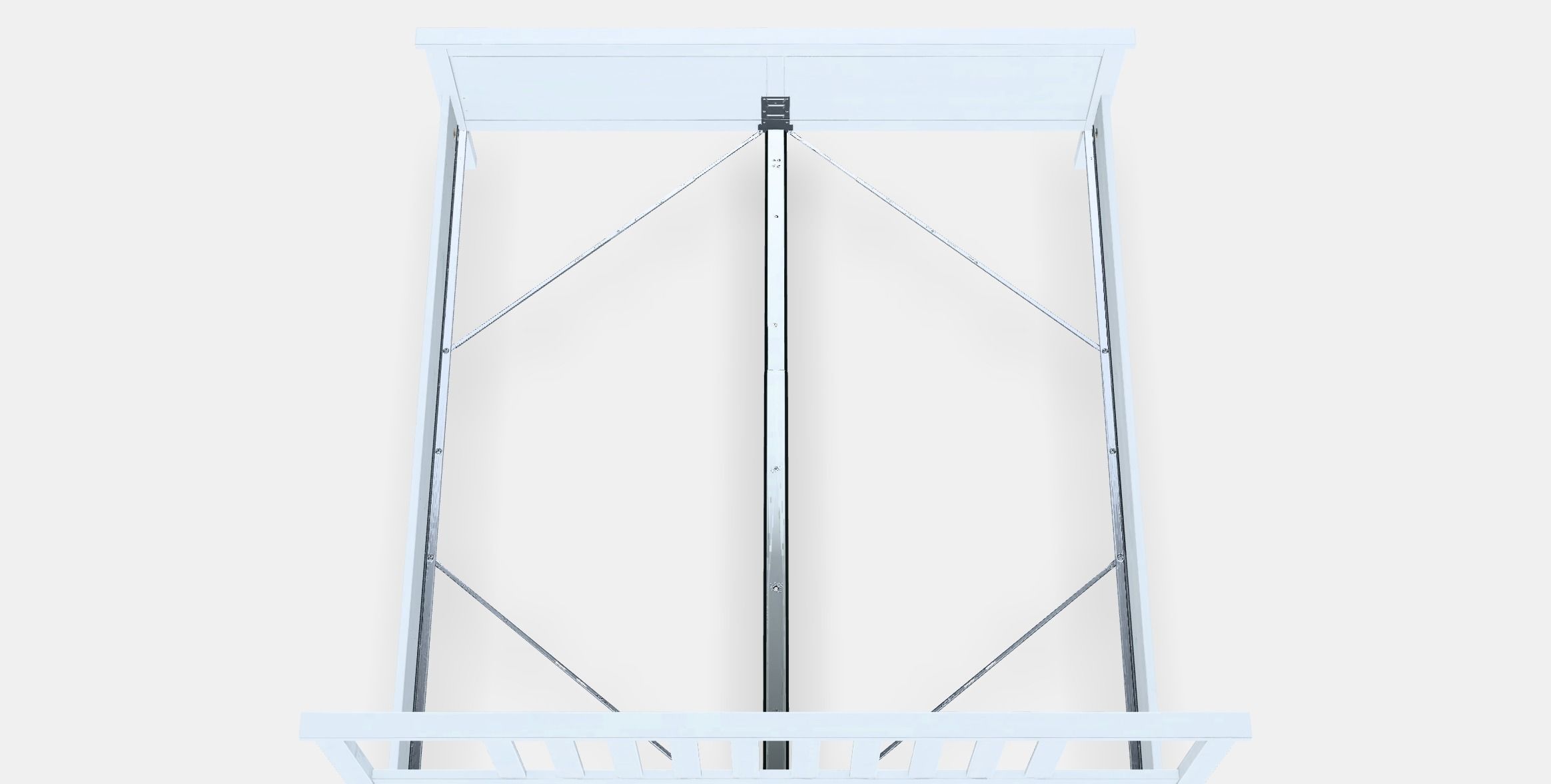 HEMNES Bed frame 1 Low-poly 3D model_4