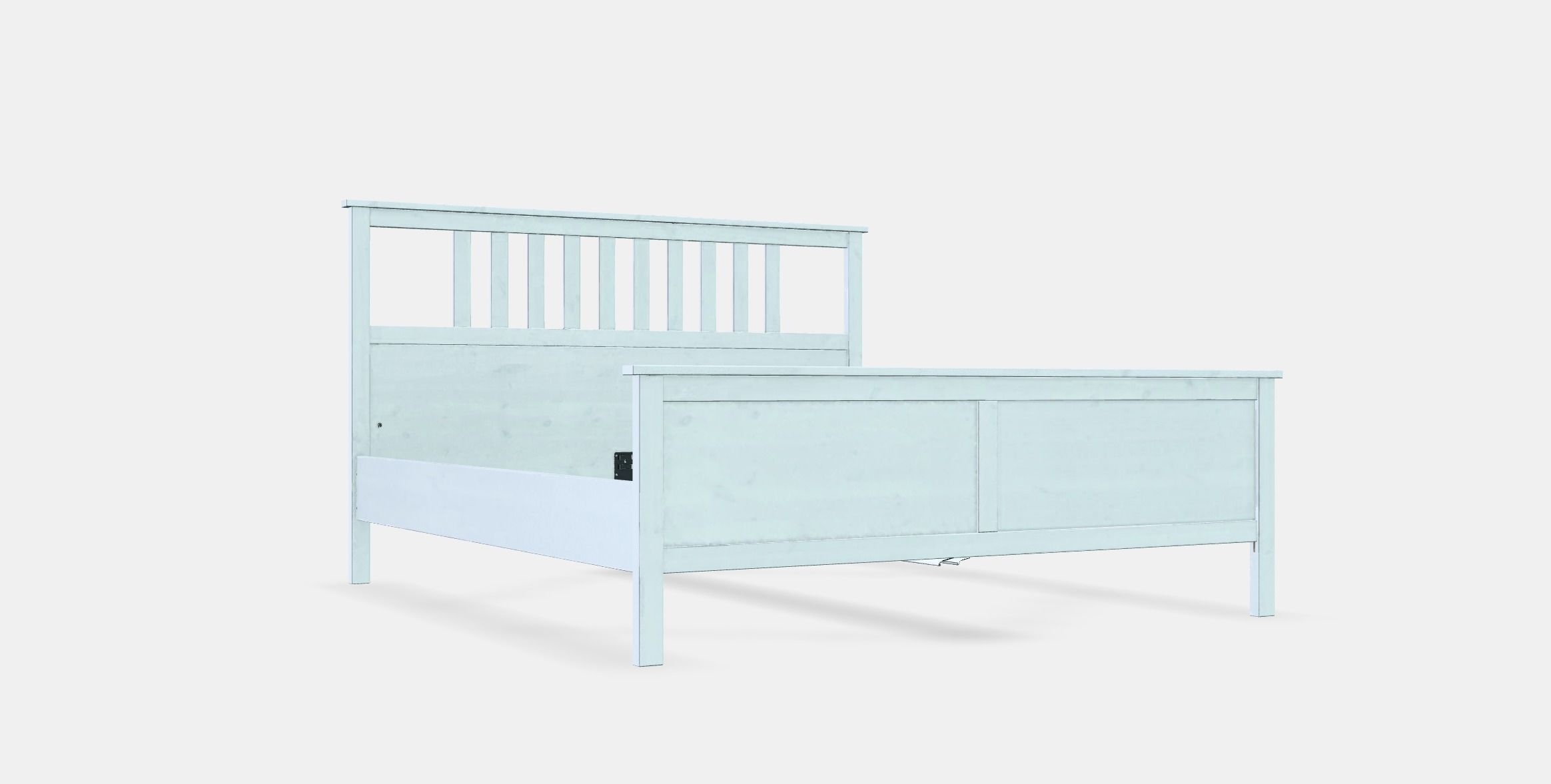 HEMNES Bed frame 1 Low-poly 3D model_9