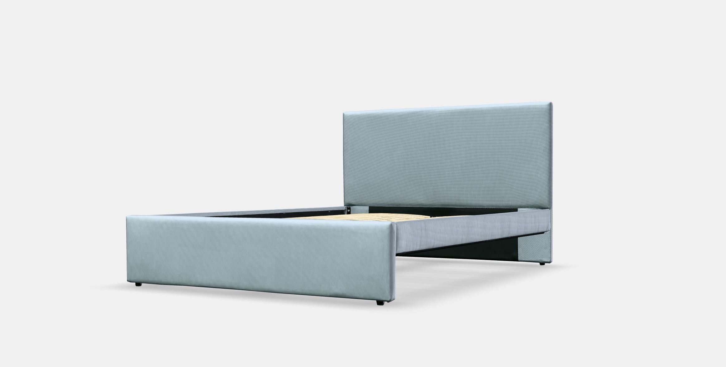 GLADSTAD Upholstered bed frame Low-poly 3D model_13