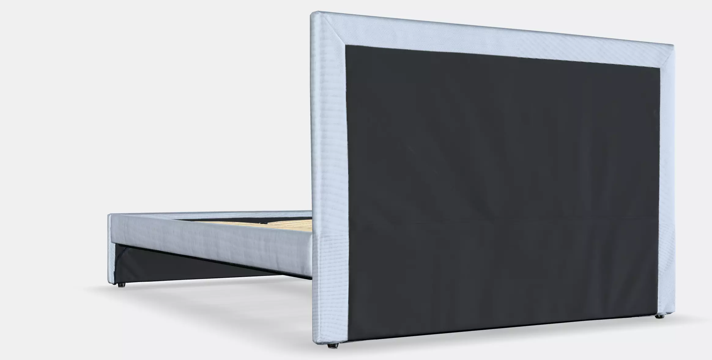 GLADSTAD Upholstered bed frame Low-poly 3D model_0