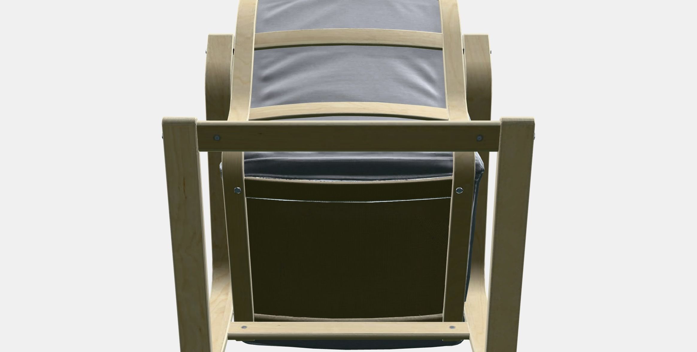 POANG Armchair Low-poly 3D model_8