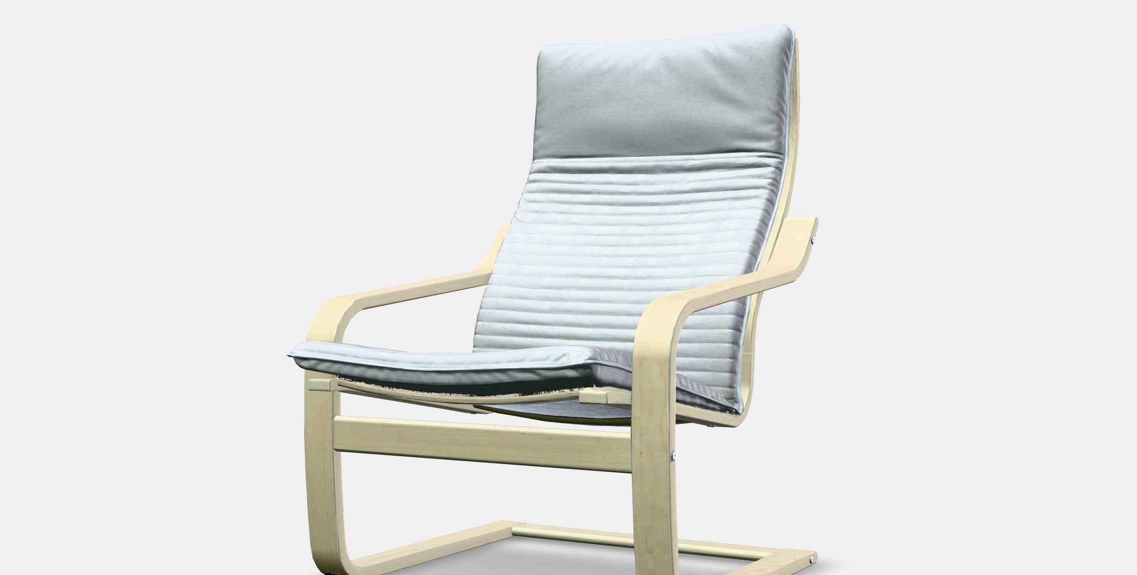 POANG Armchair Low-poly 3D model_13