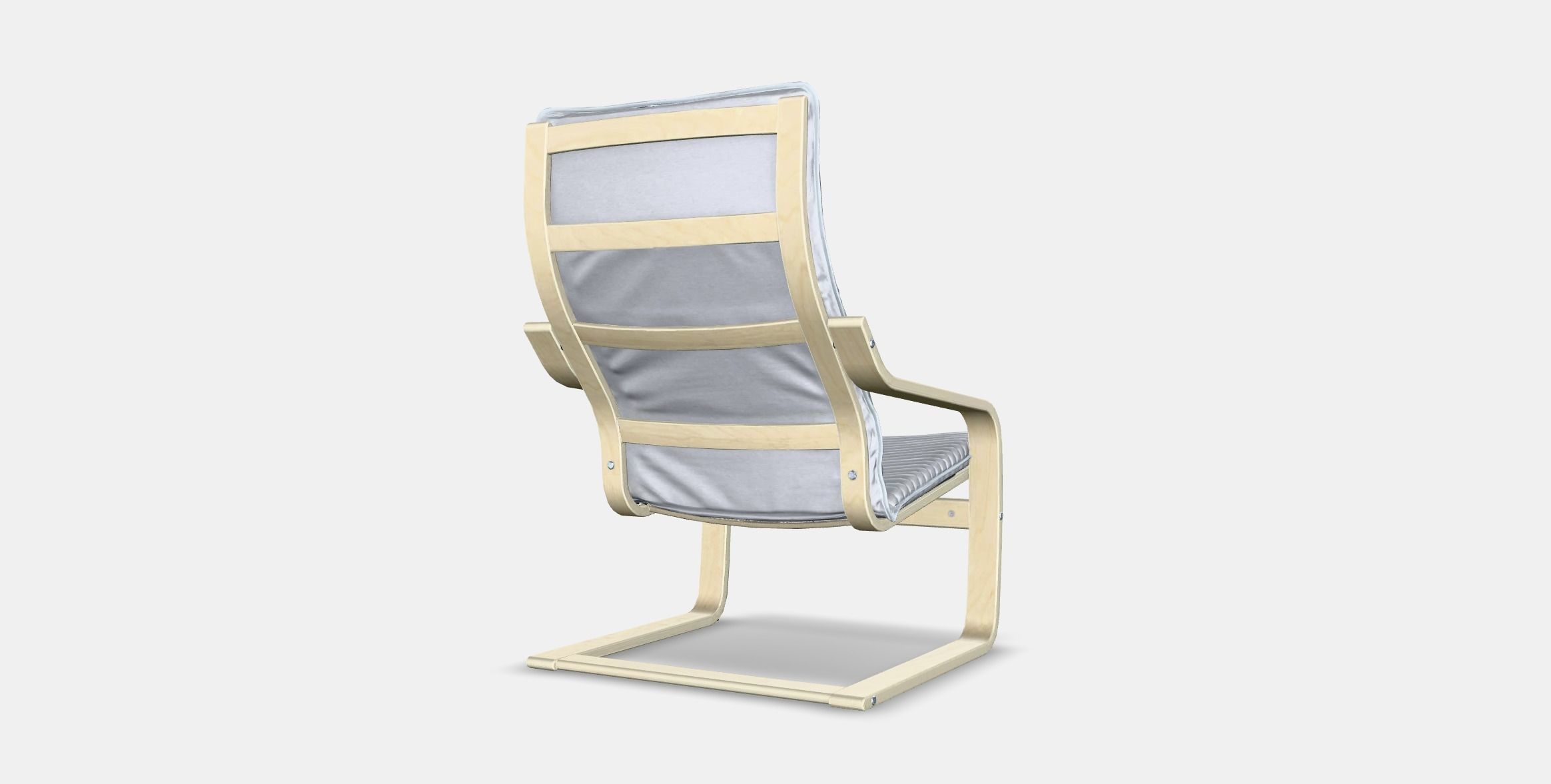 POANG Armchair Low-poly 3D model_5