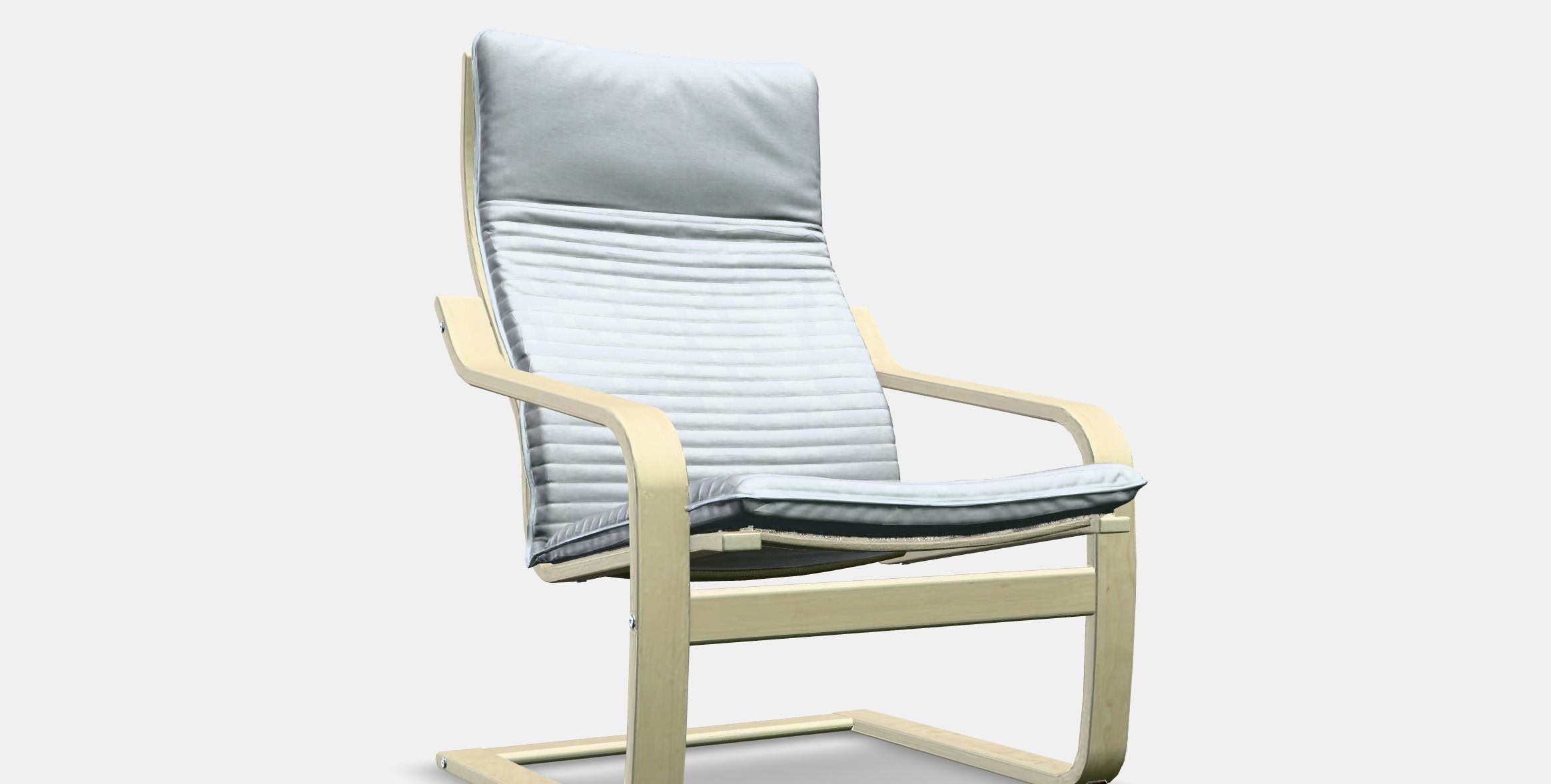 POANG Armchair Low-poly 3D model_9