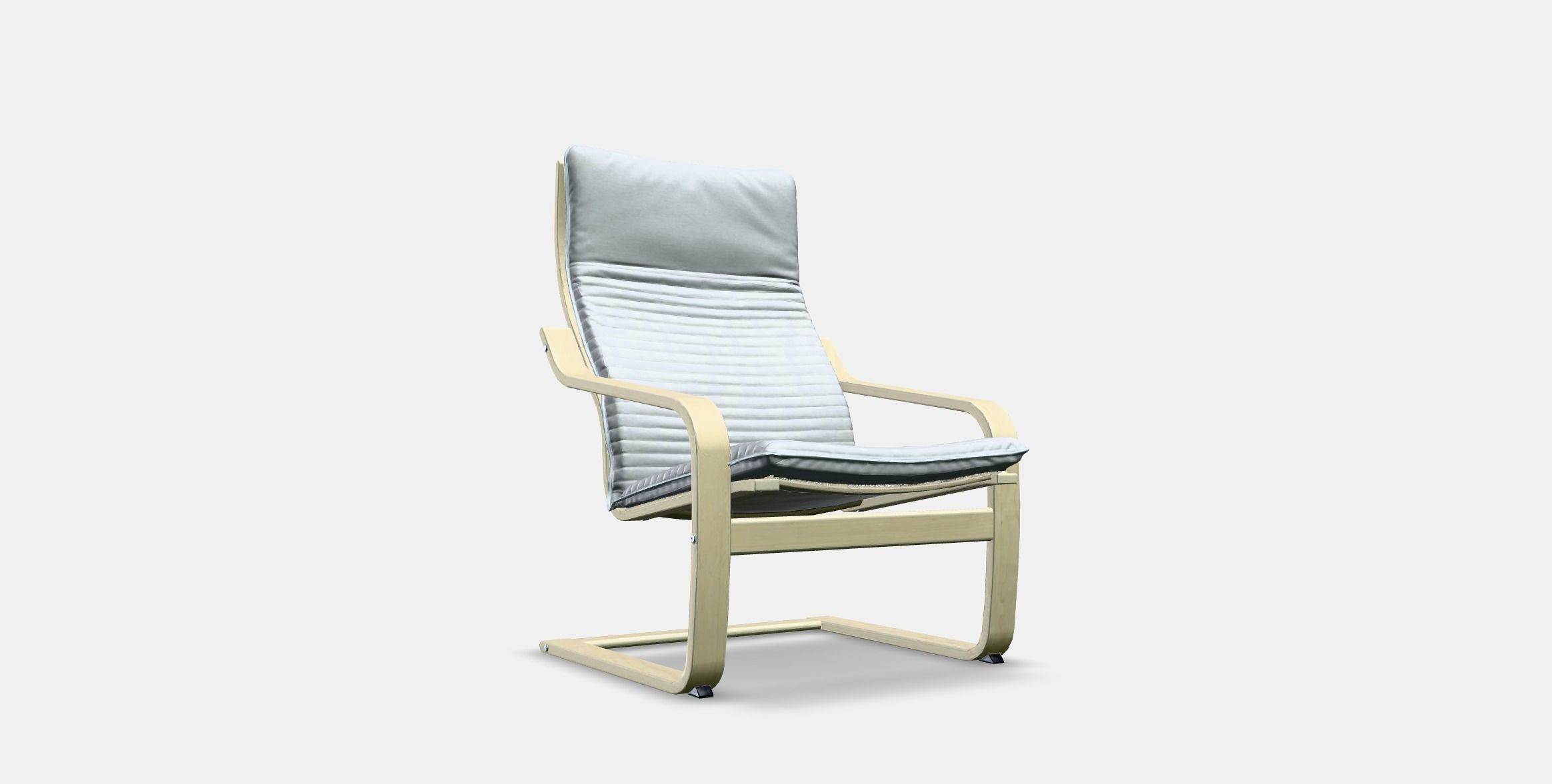 POANG Armchair Low-poly 3D model_3