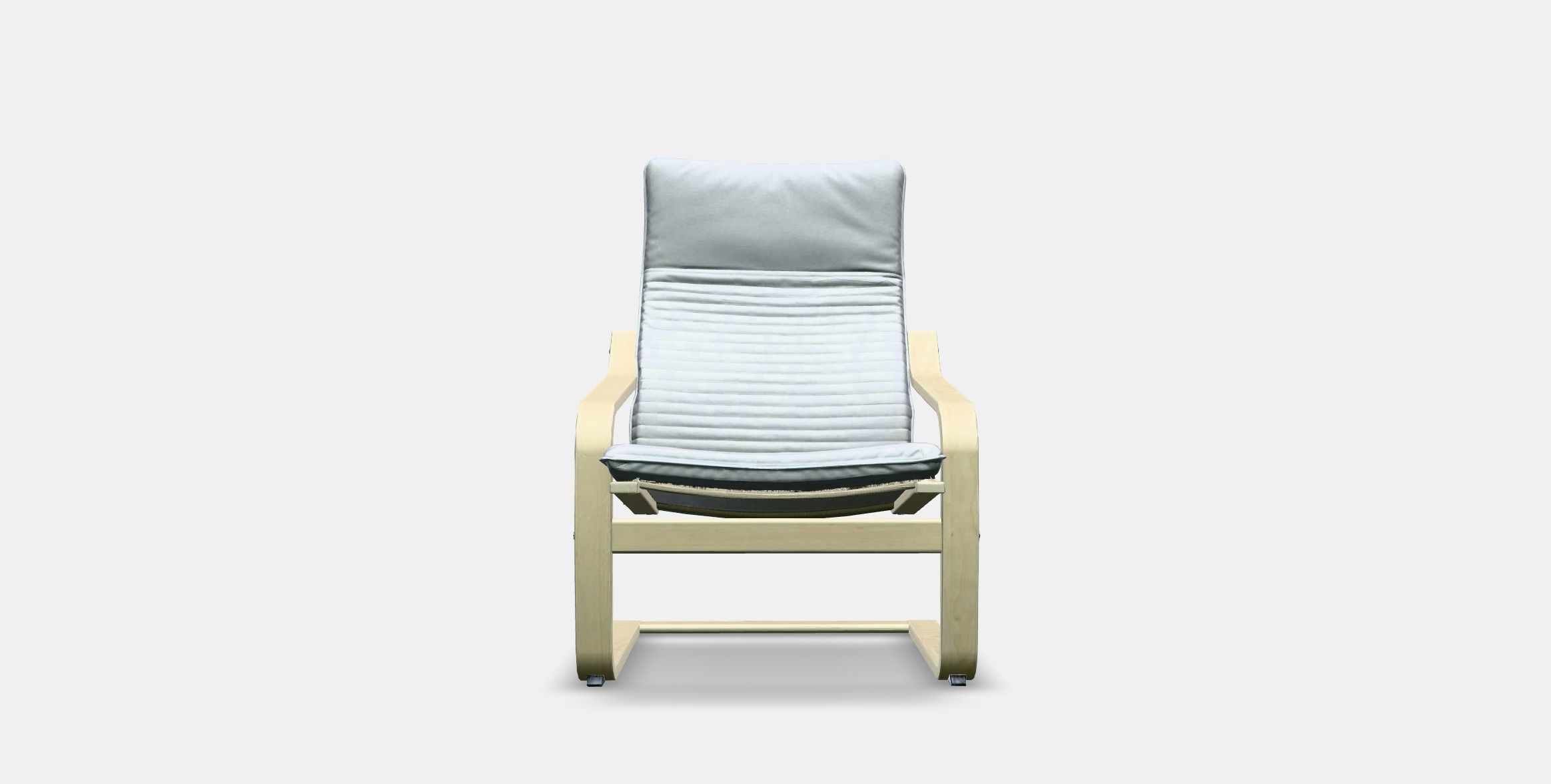 POANG Armchair Low-poly 3D model_10