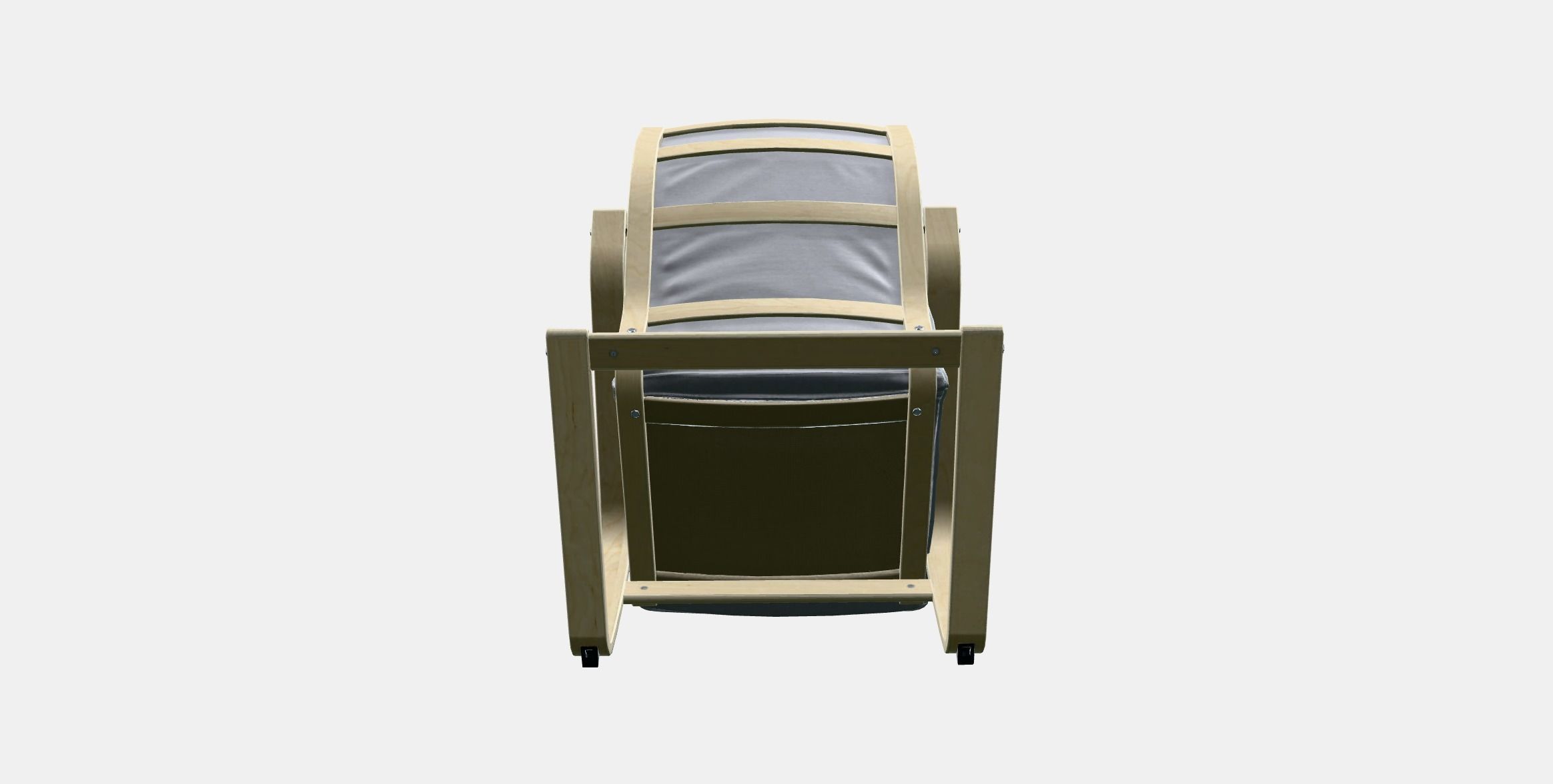 POANG Armchair Low-poly 3D model_7