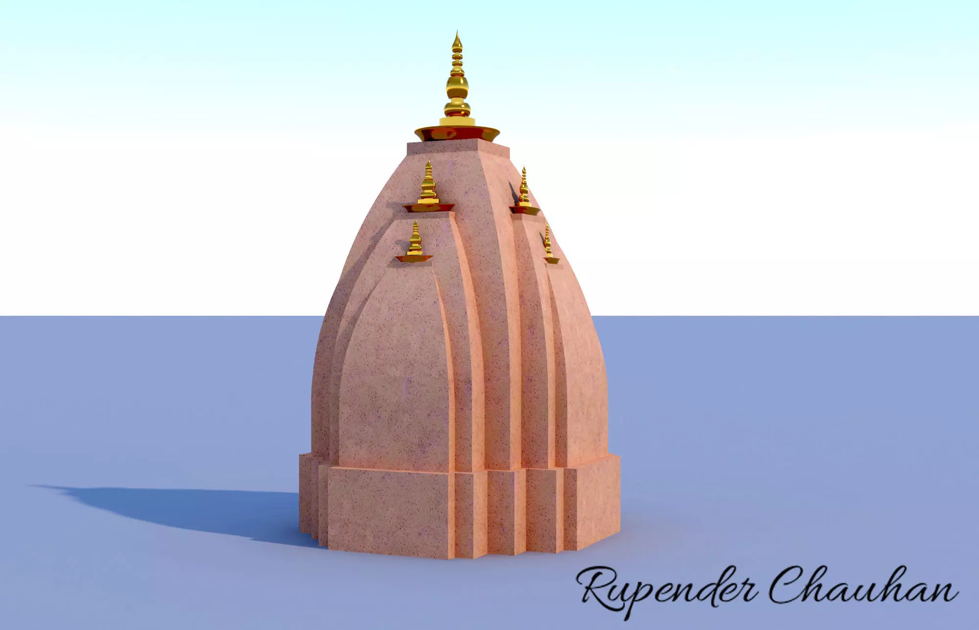 Temple Shikhar 3D print model_0