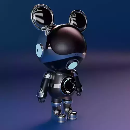 Robot model Low-poly 3D model